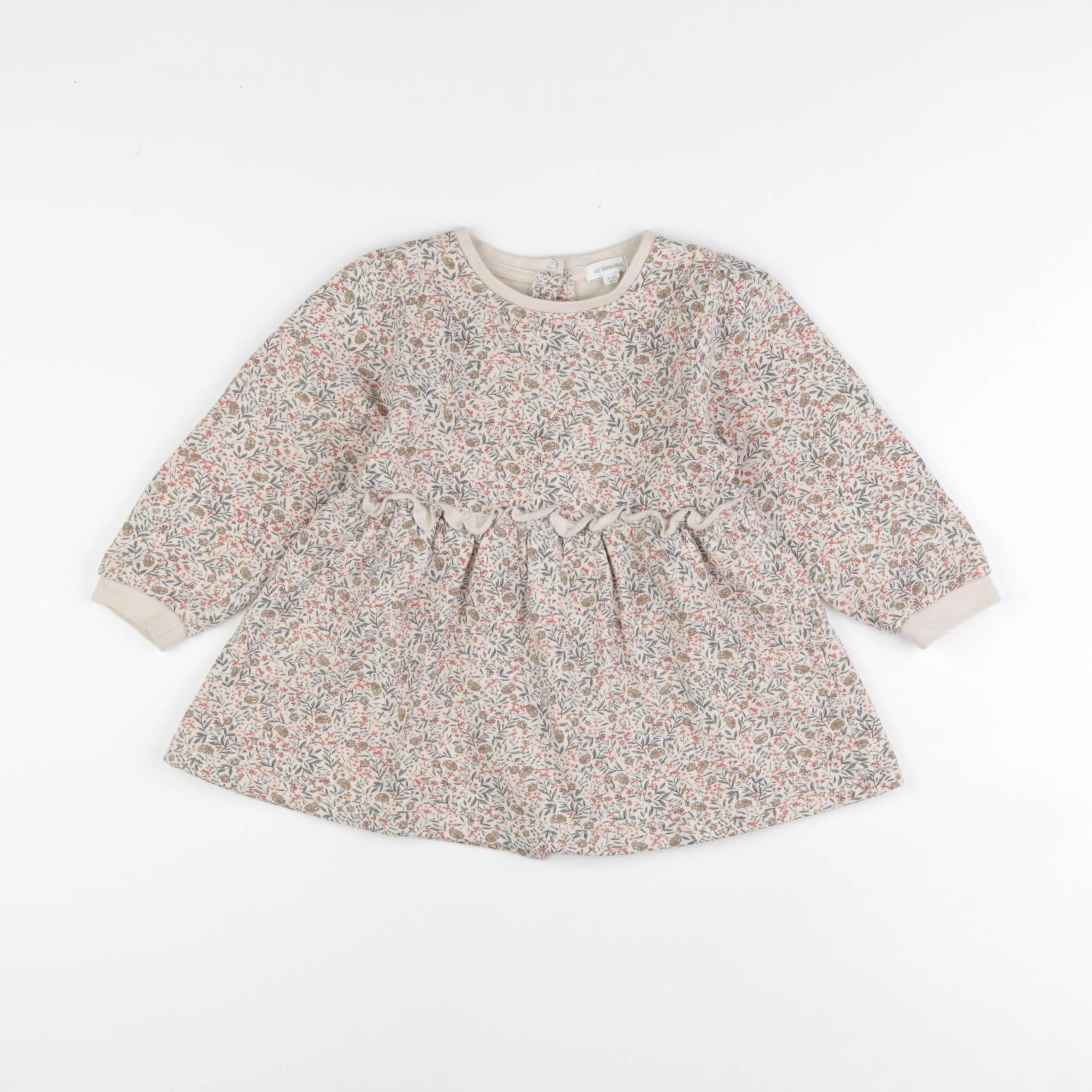 Vertbaudet - robe beige - 3 ans