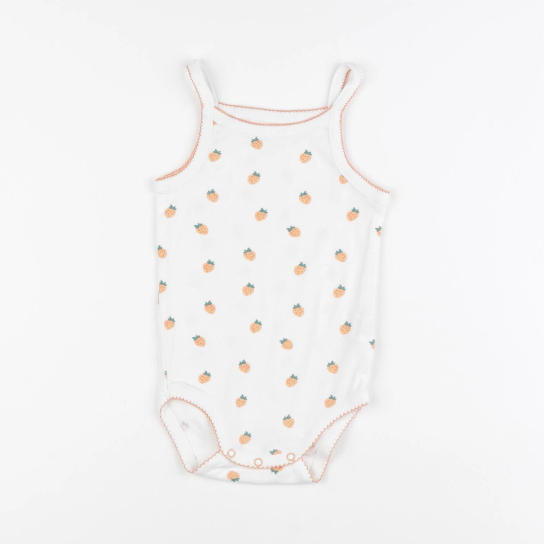 Boutchou - body blanc, orange - 18 mois