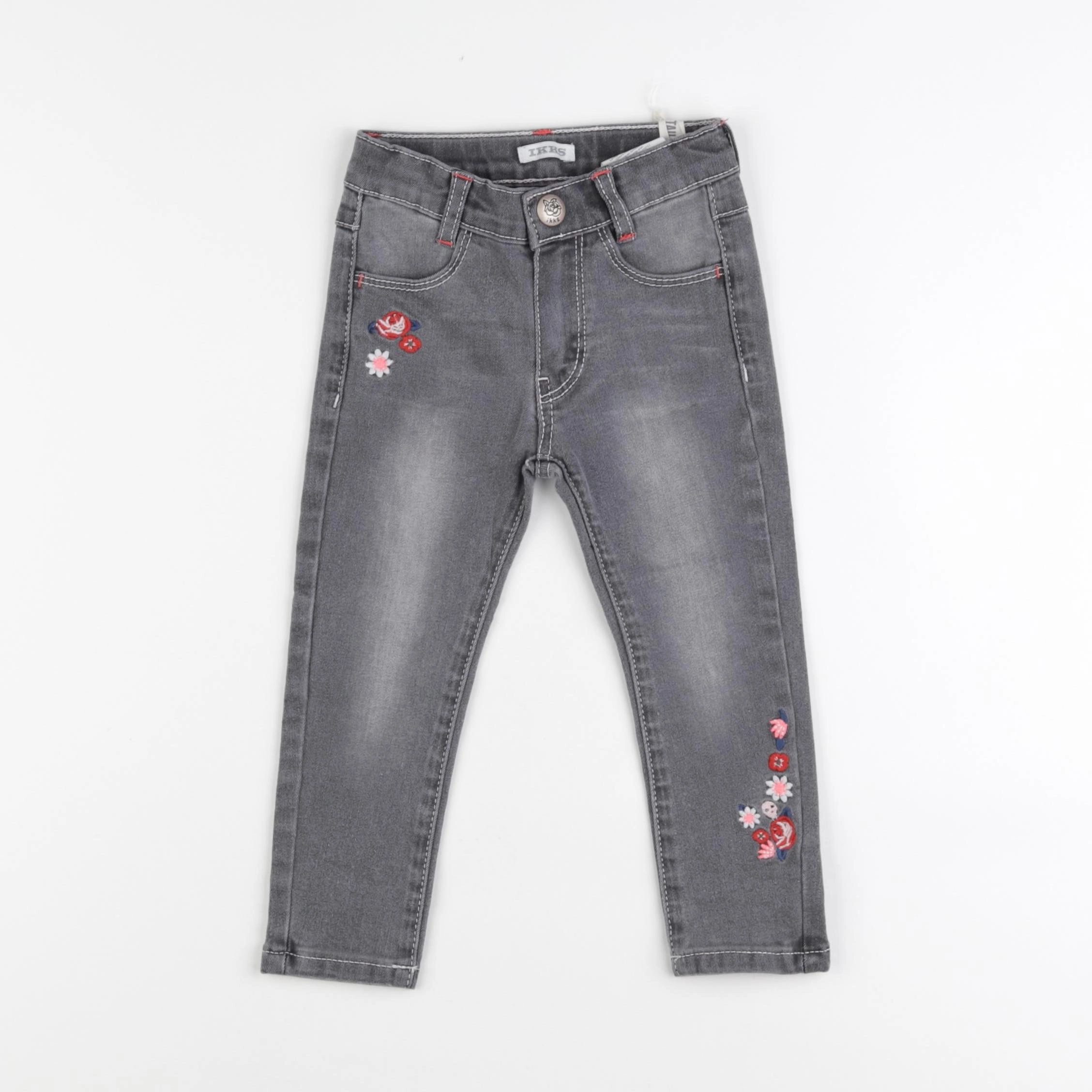 IKKS - jean gris - 2 ans