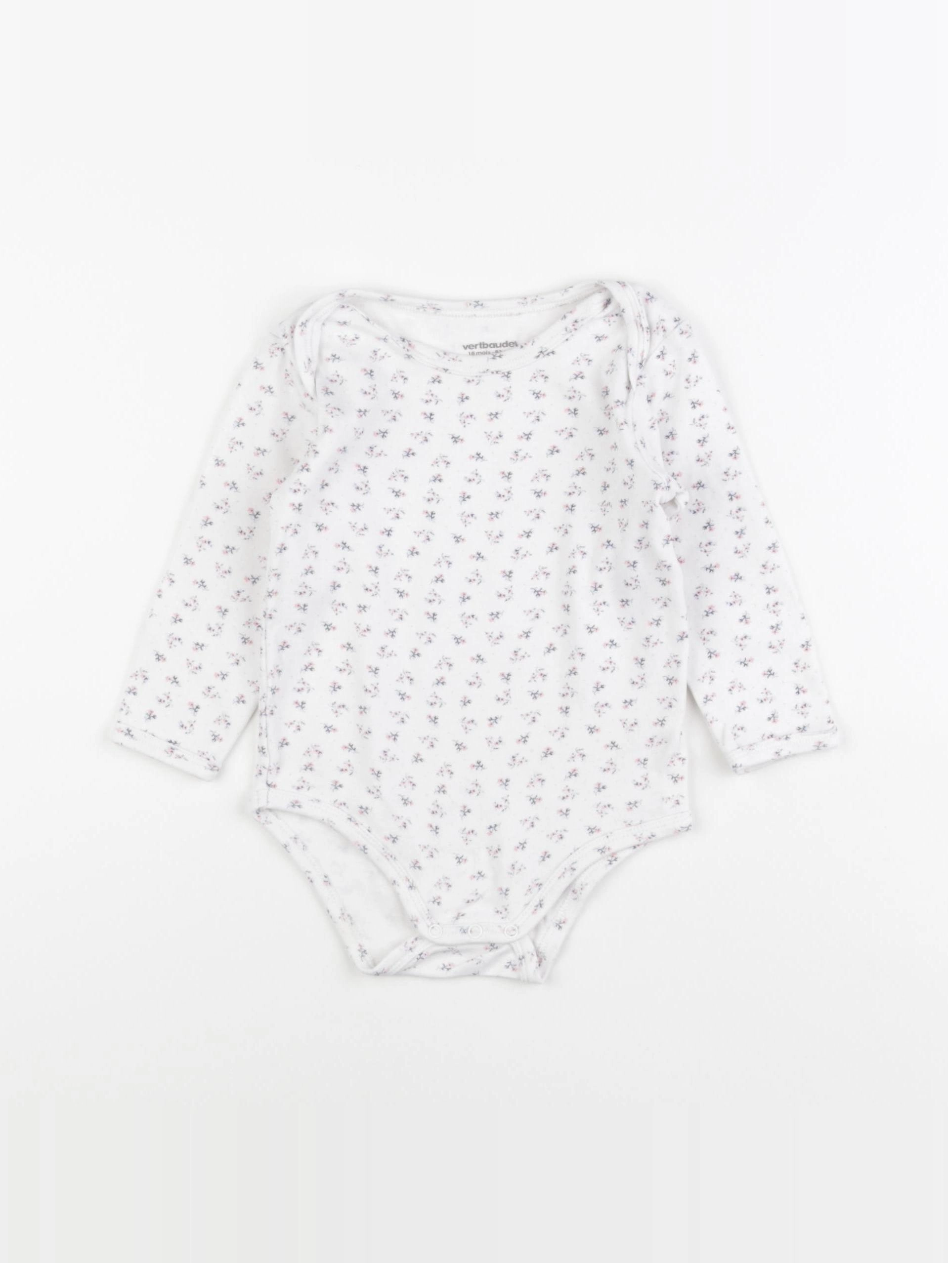 Vertbaudet - body blanc - 18 mois