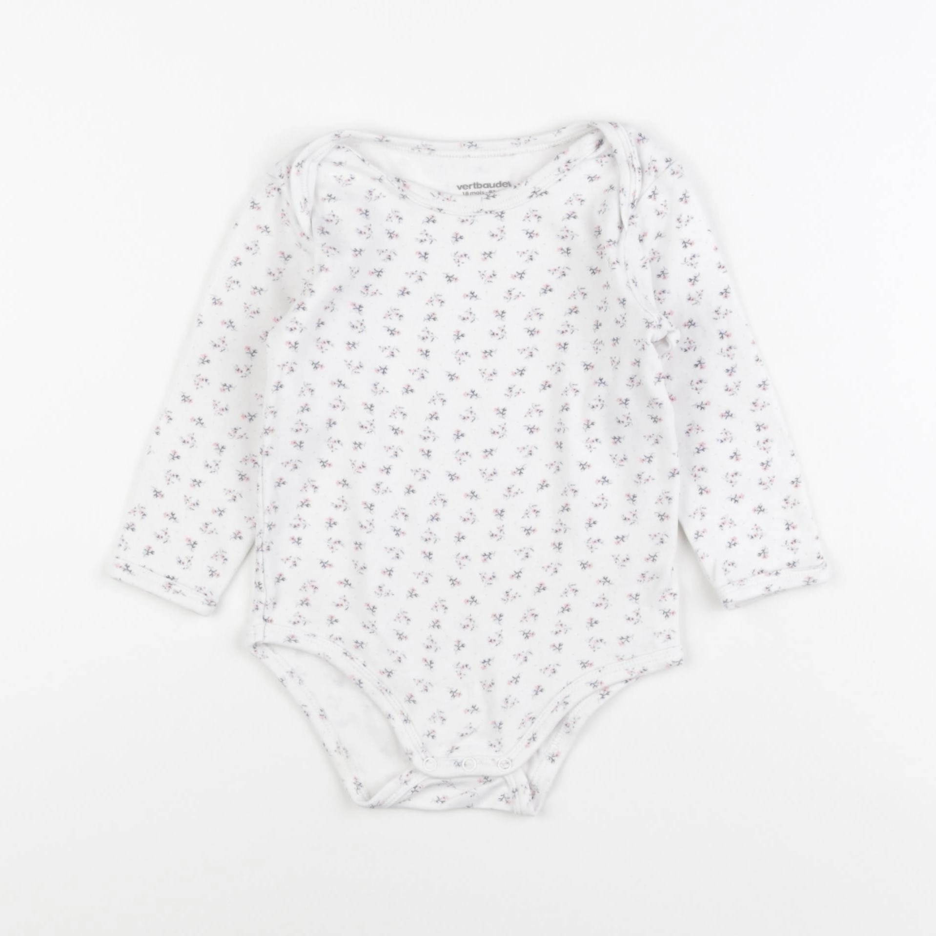 Vertbaudet - body blanc - 18 mois