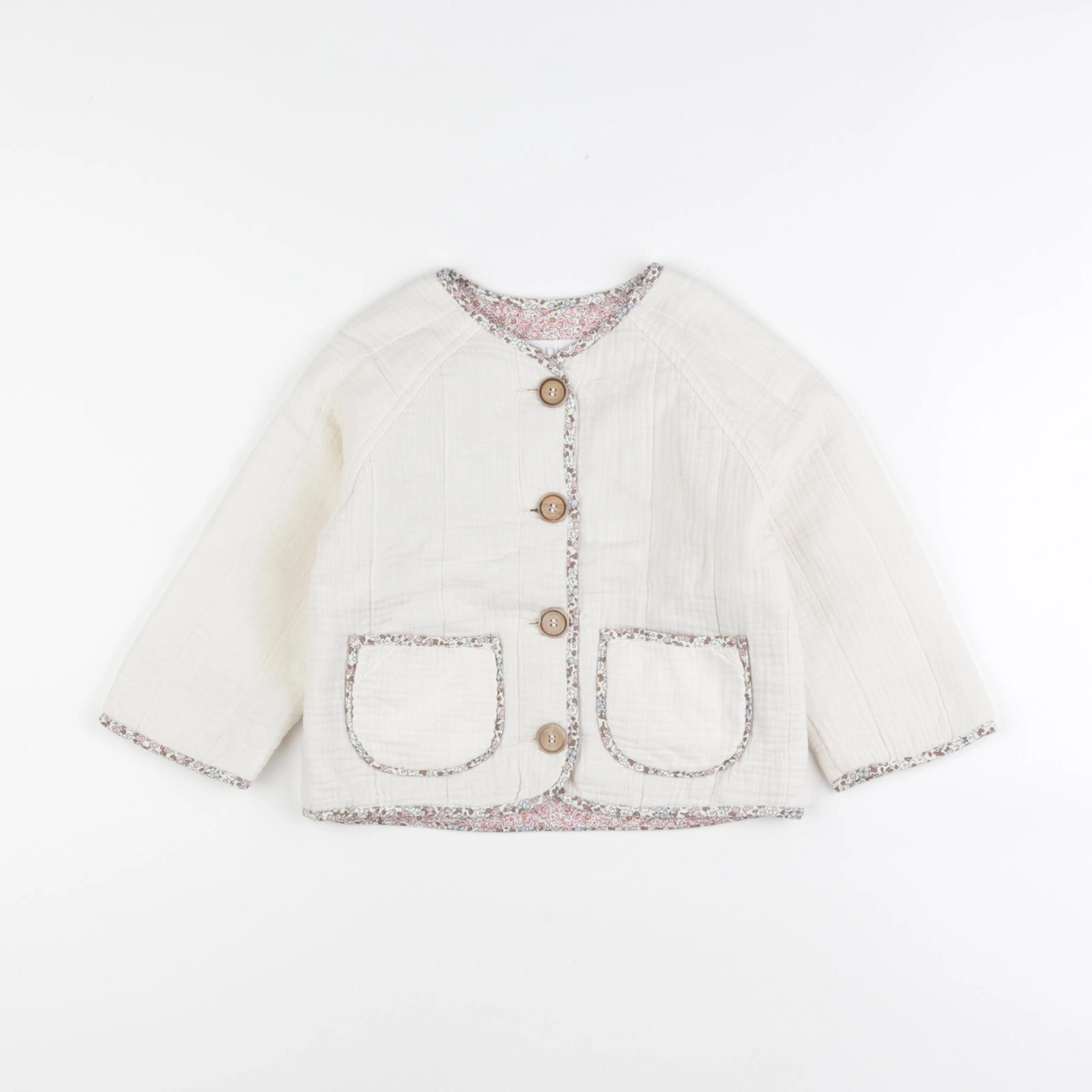 Zara - veste blanc - 18/24 mois