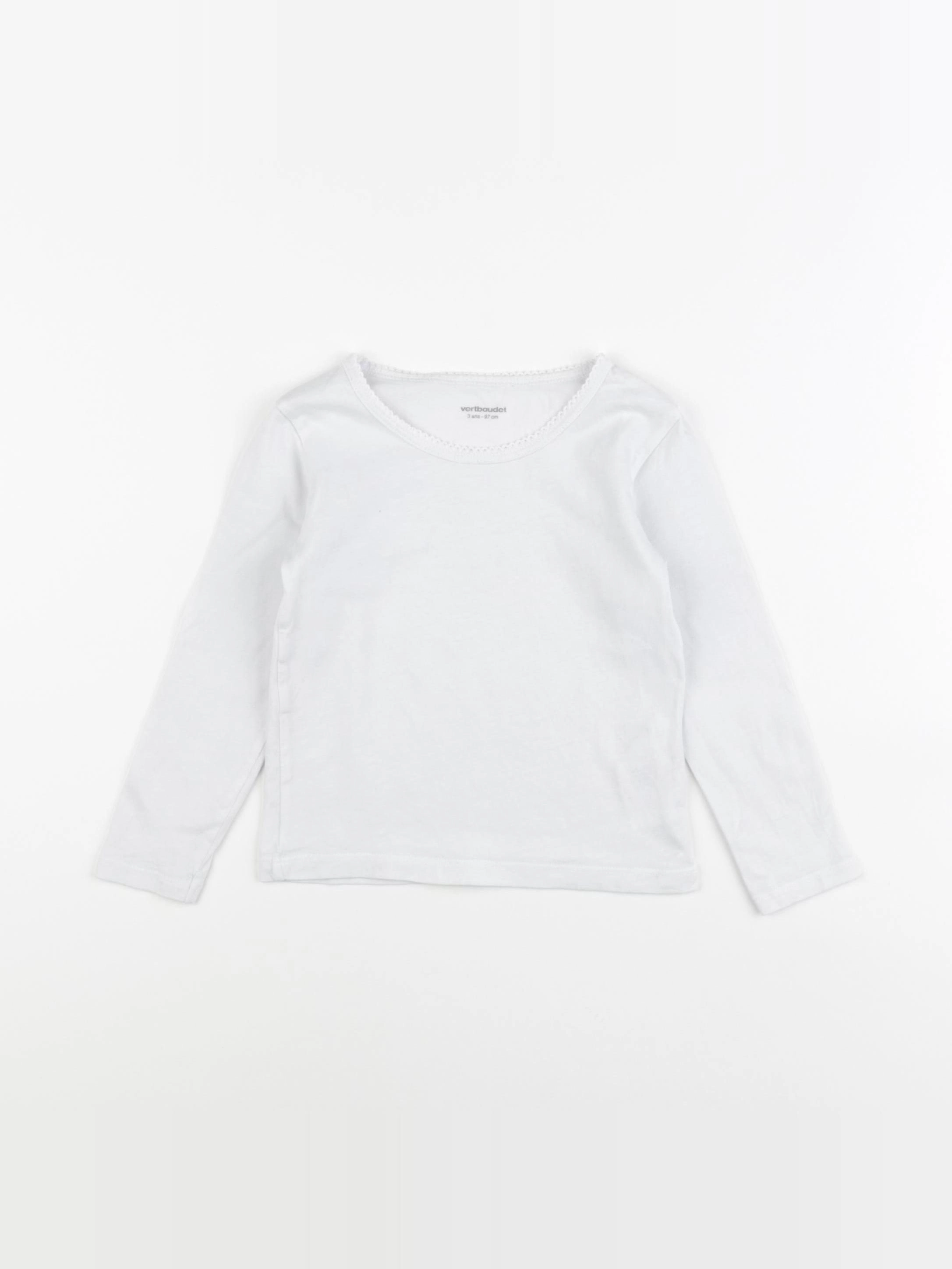 Vertbaudet - maillot de corps blanc - 3 ans