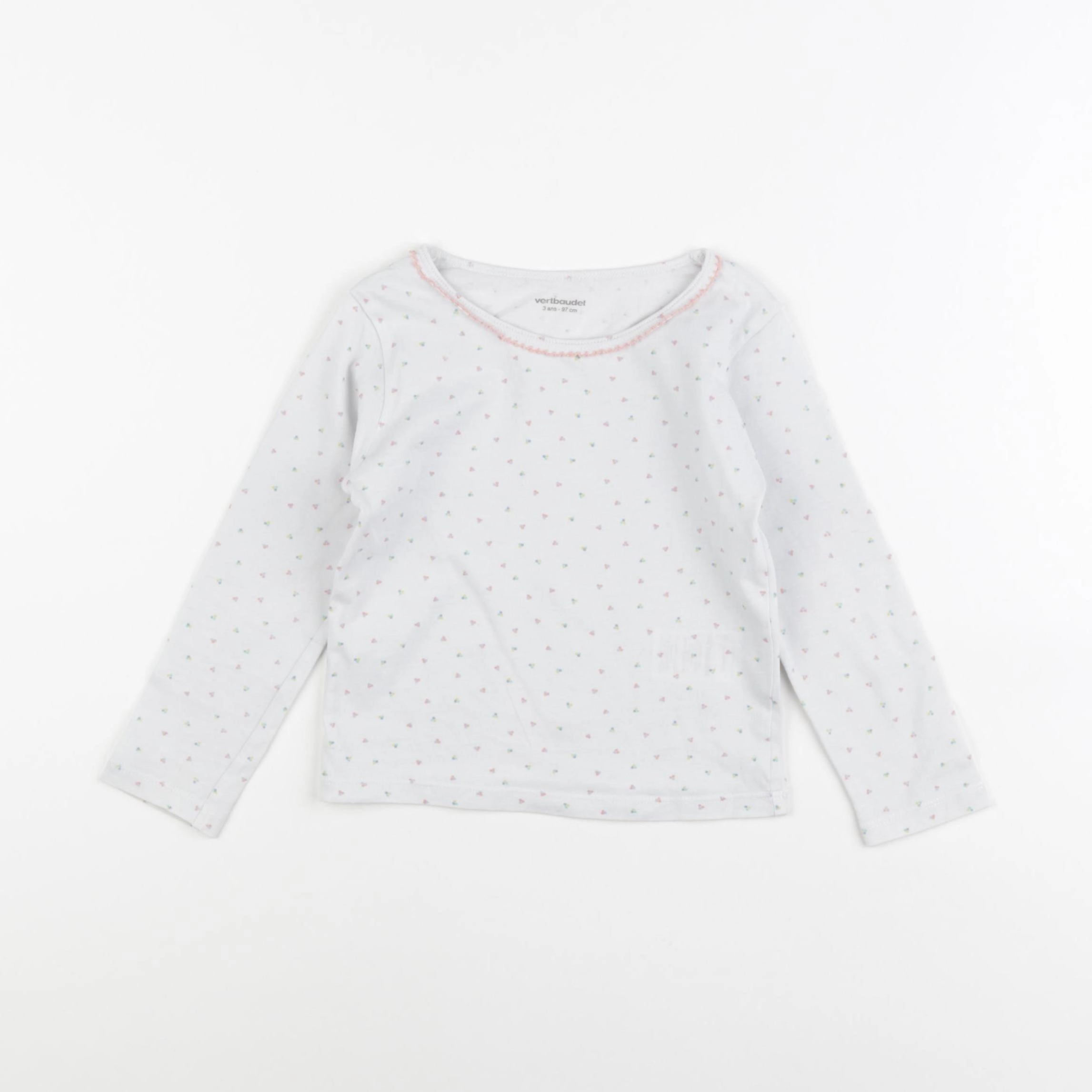 Vertbaudet - maillot de corps blanc - 3 ans