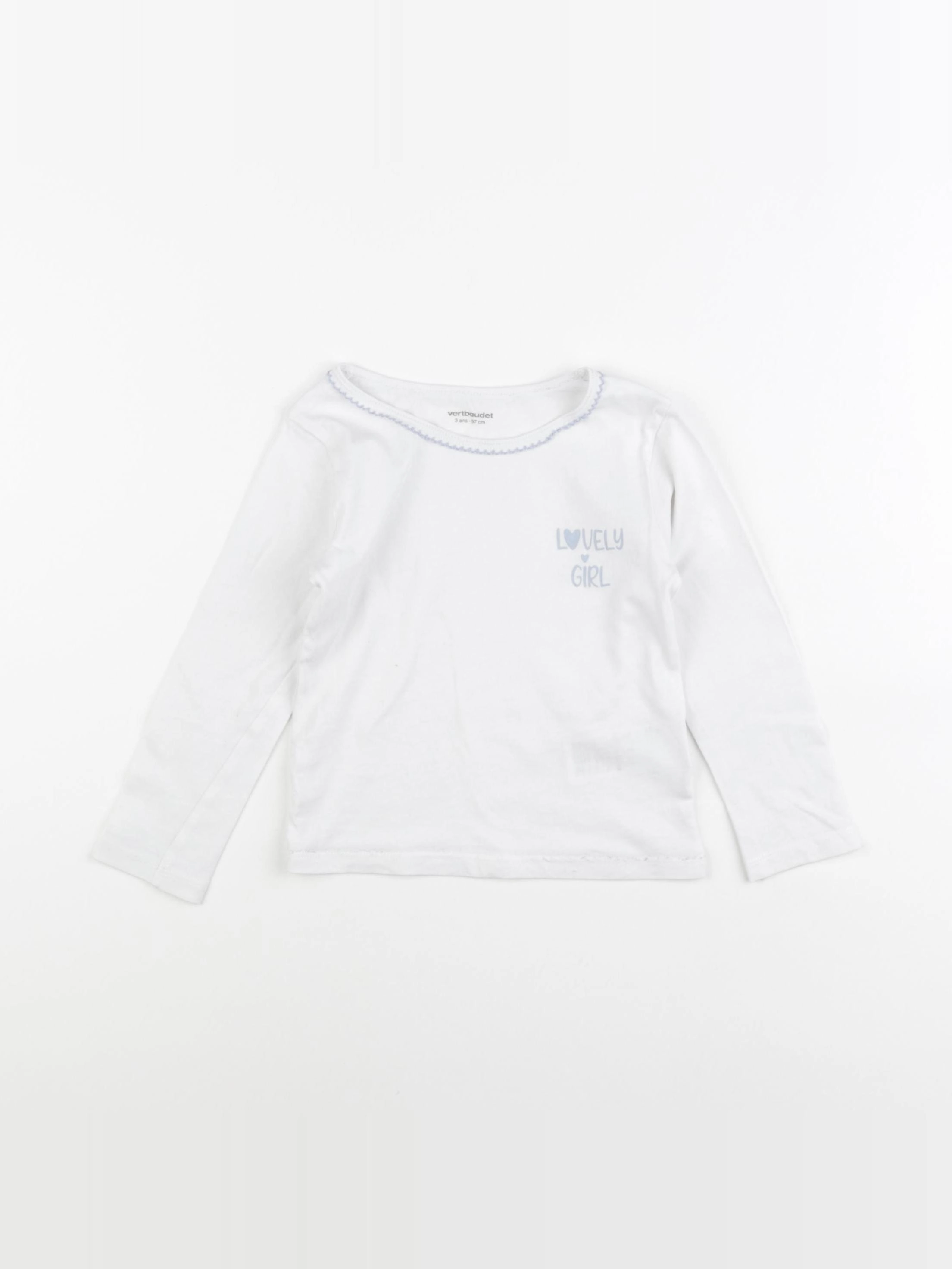 Vertbaudet - maillot de corps blanc - 3 ans