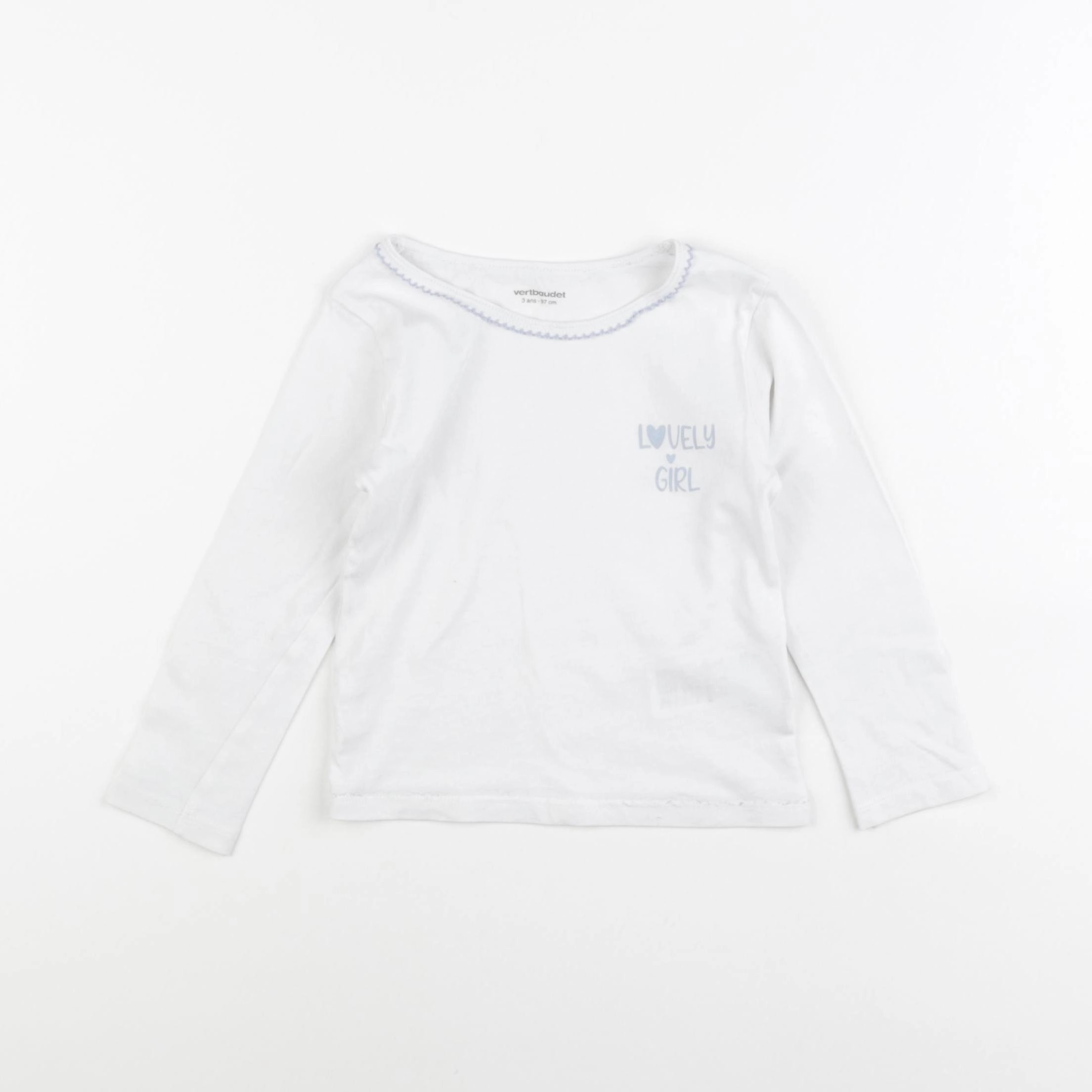 Vertbaudet - maillot de corps blanc - 3 ans