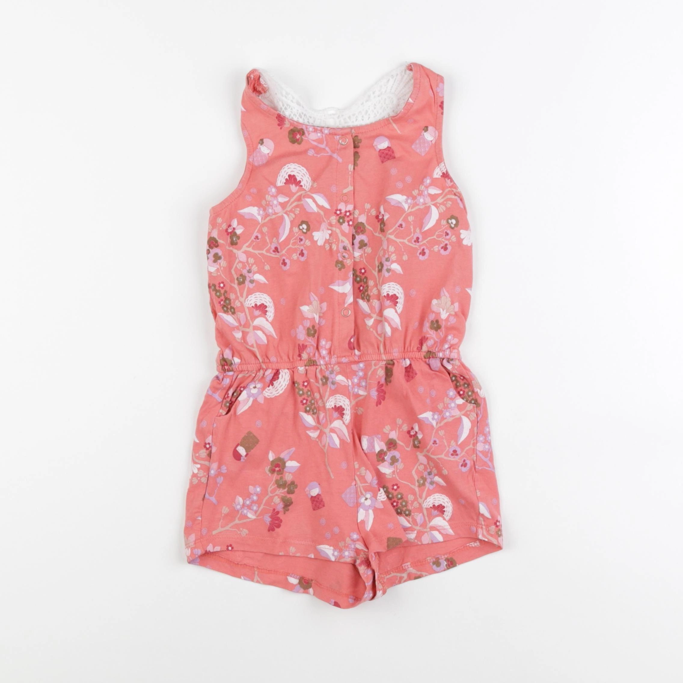 Vertbaudet - combinaison rose - 3 ans