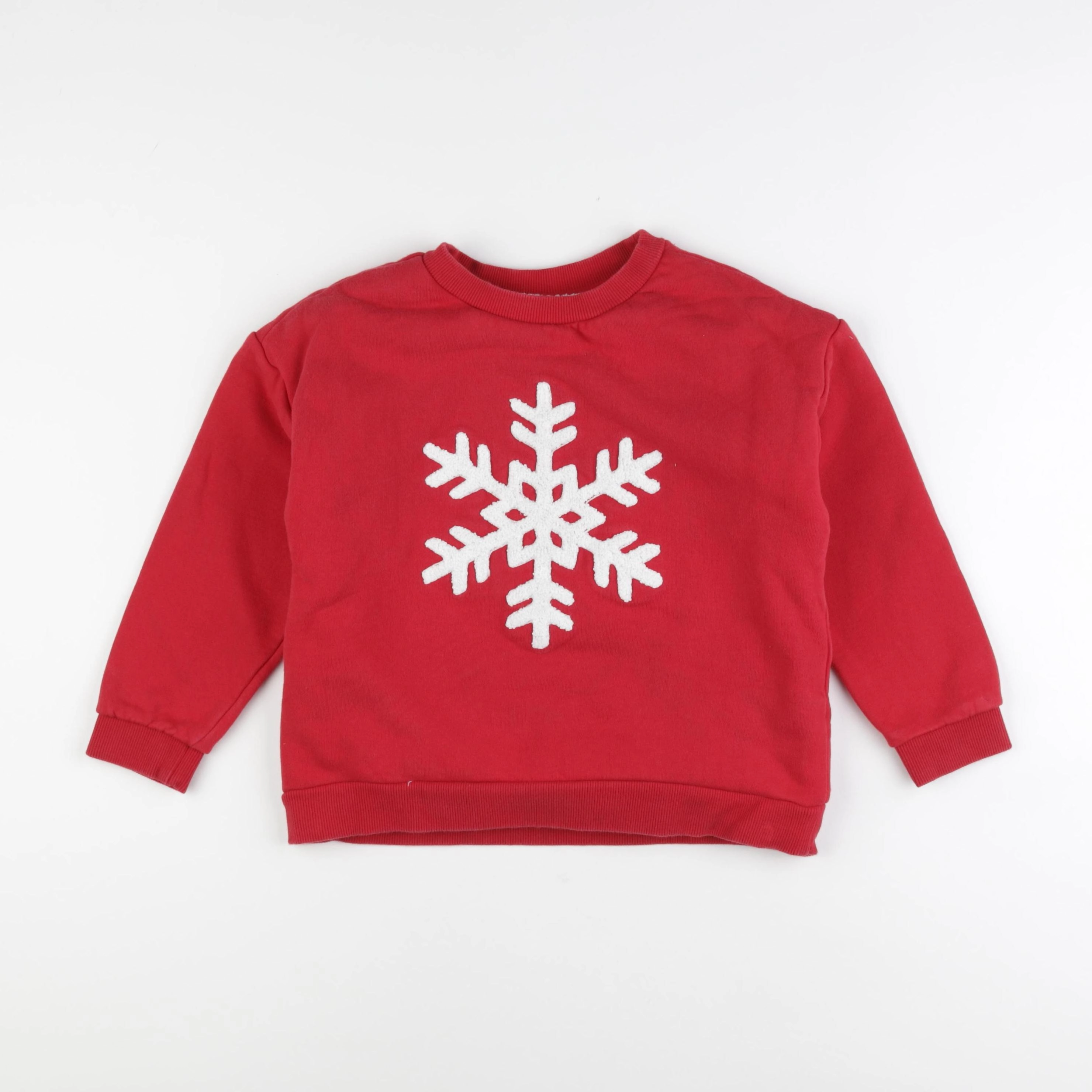 Monoprix - sweat rouge - 8 ans