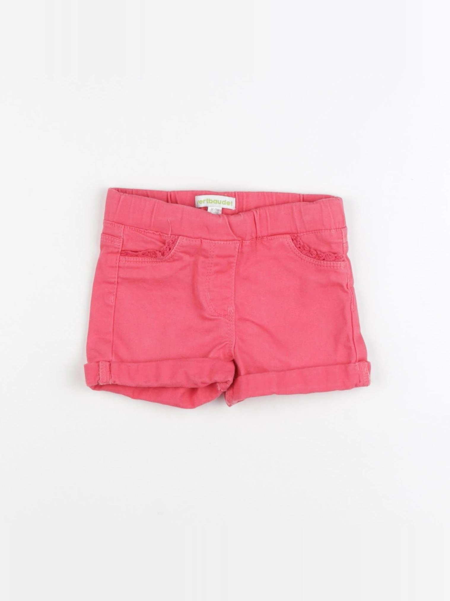 Vertbaudet - short rose - 2 ans