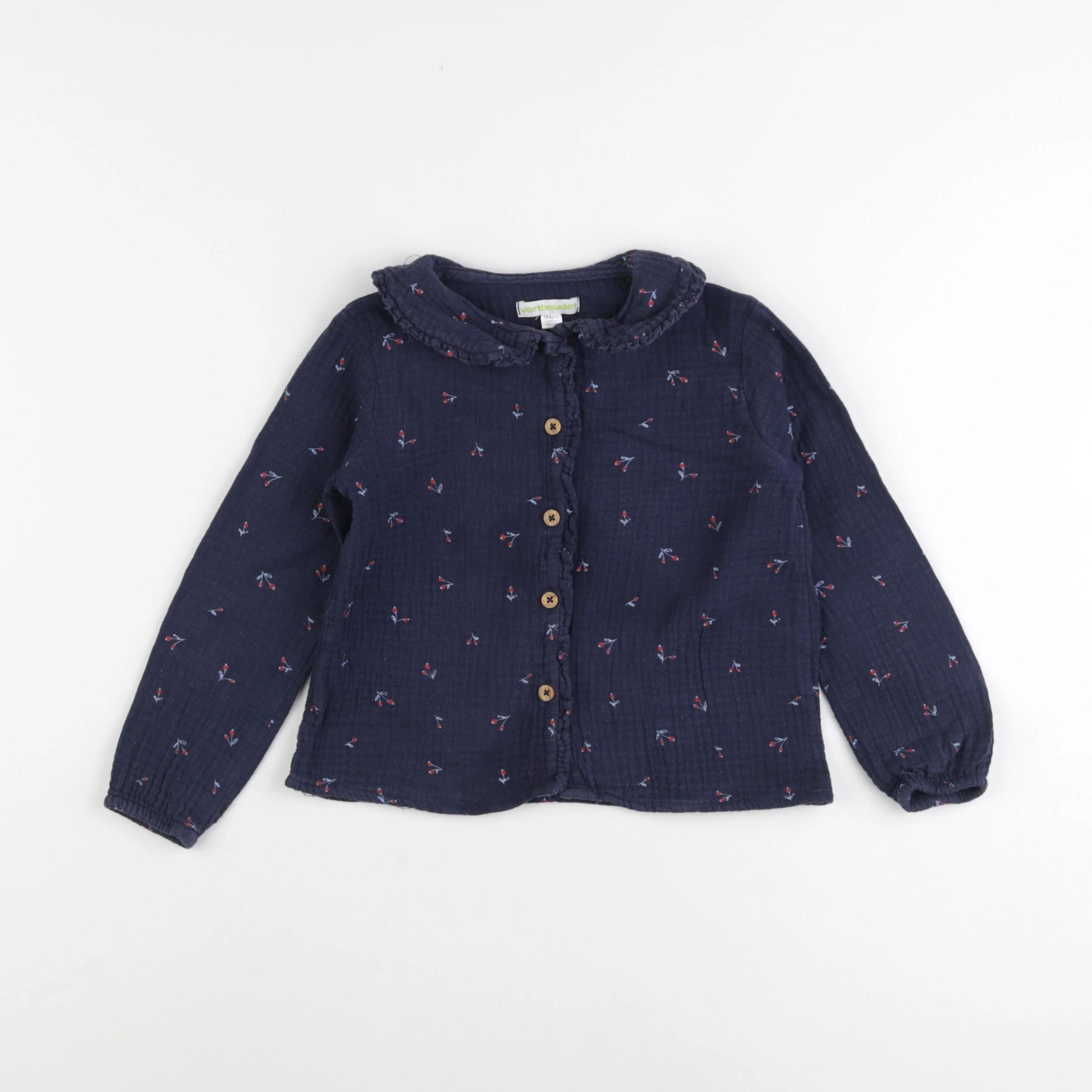 Vertbaudet - blouse bleu - 4 ans