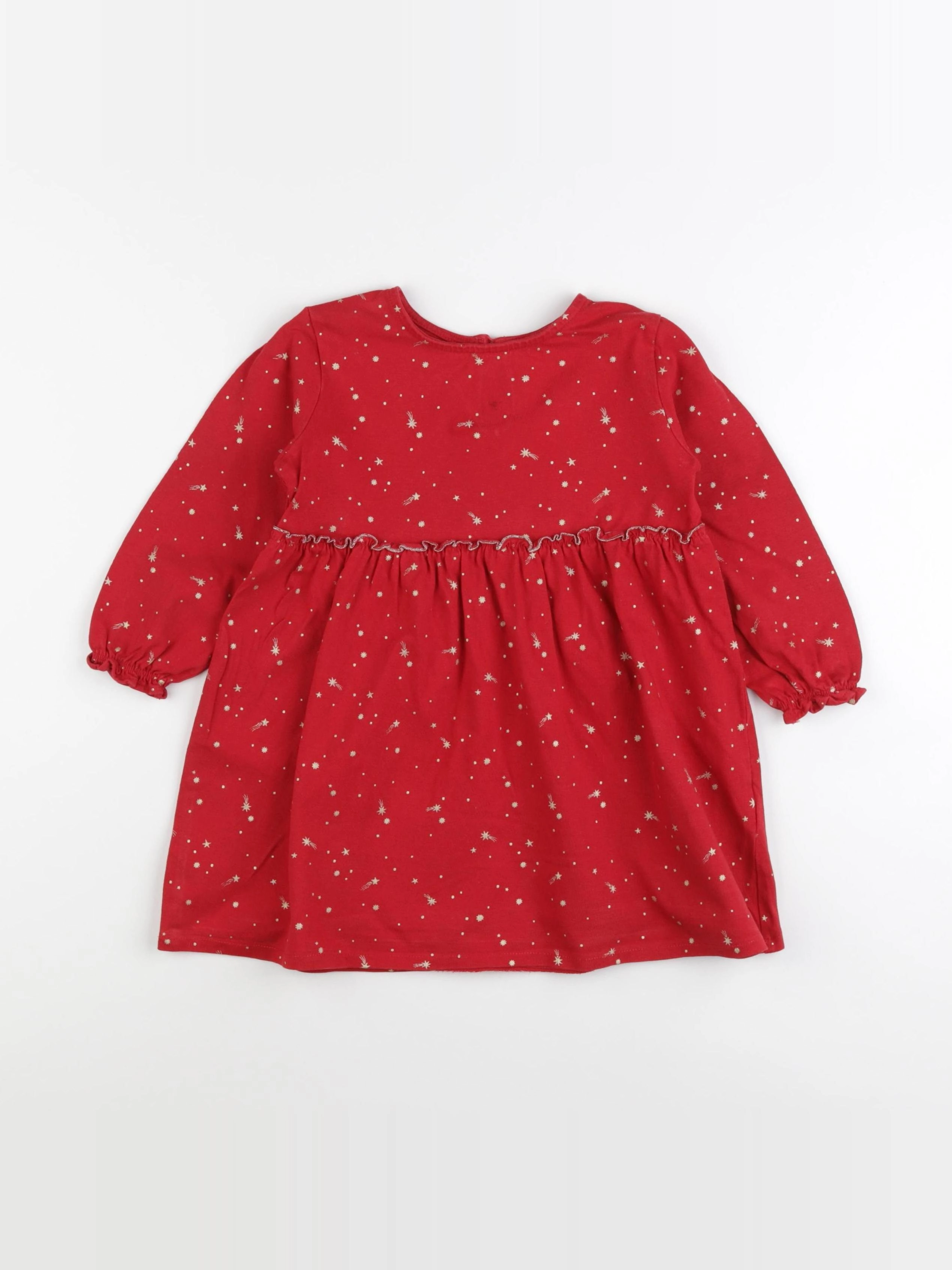 Vertbaudet - robe rouge - 4 ans