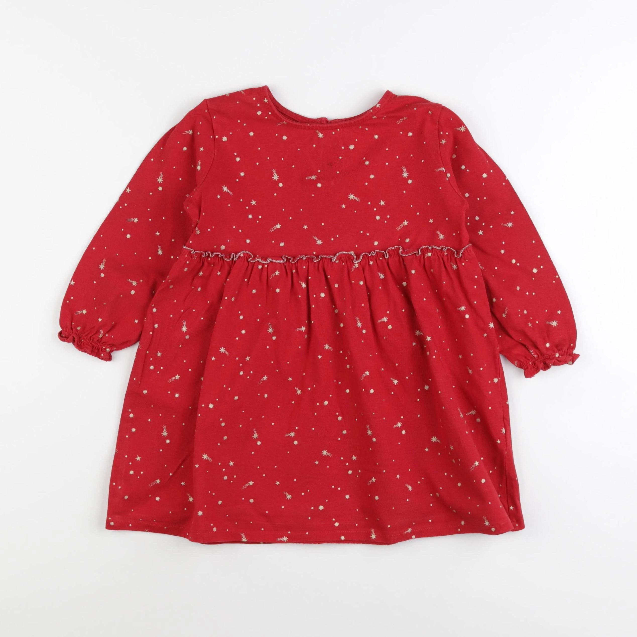 Vertbaudet - robe rouge - 4 ans