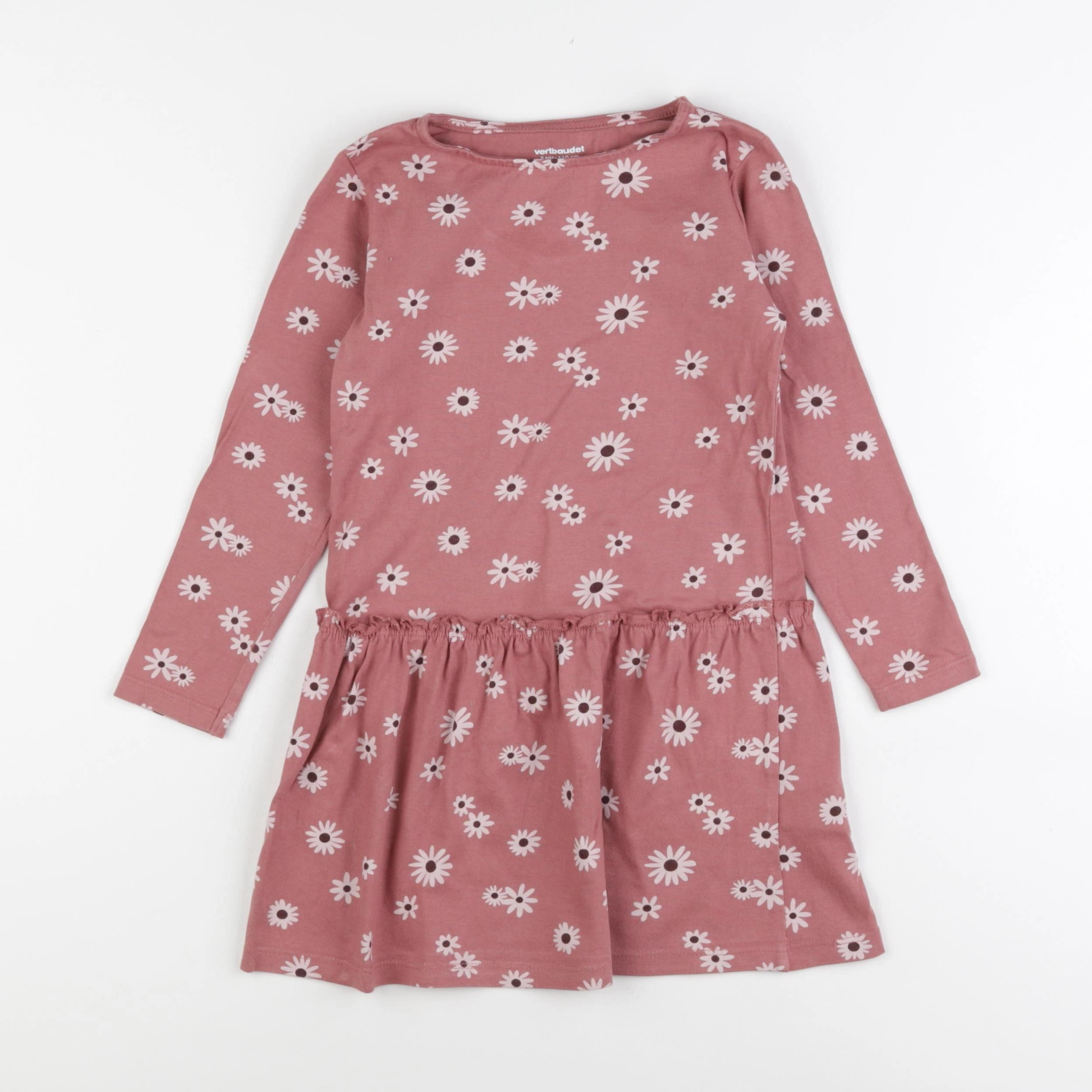 Vertbaudet - robe rose - 5 ans