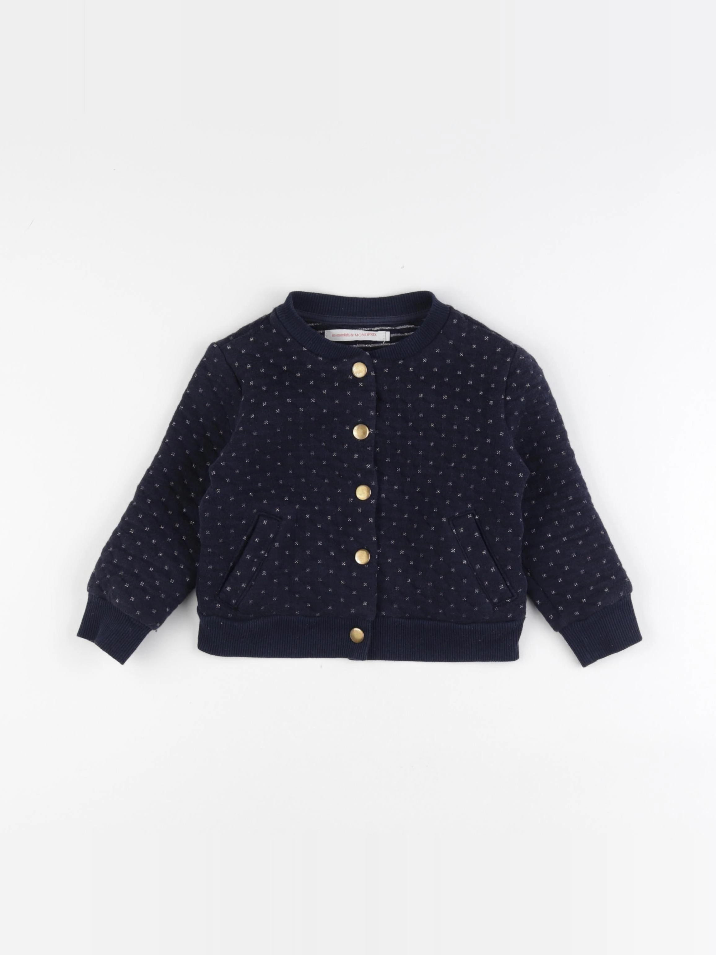 Monoprix - veste bleu - 4 ans