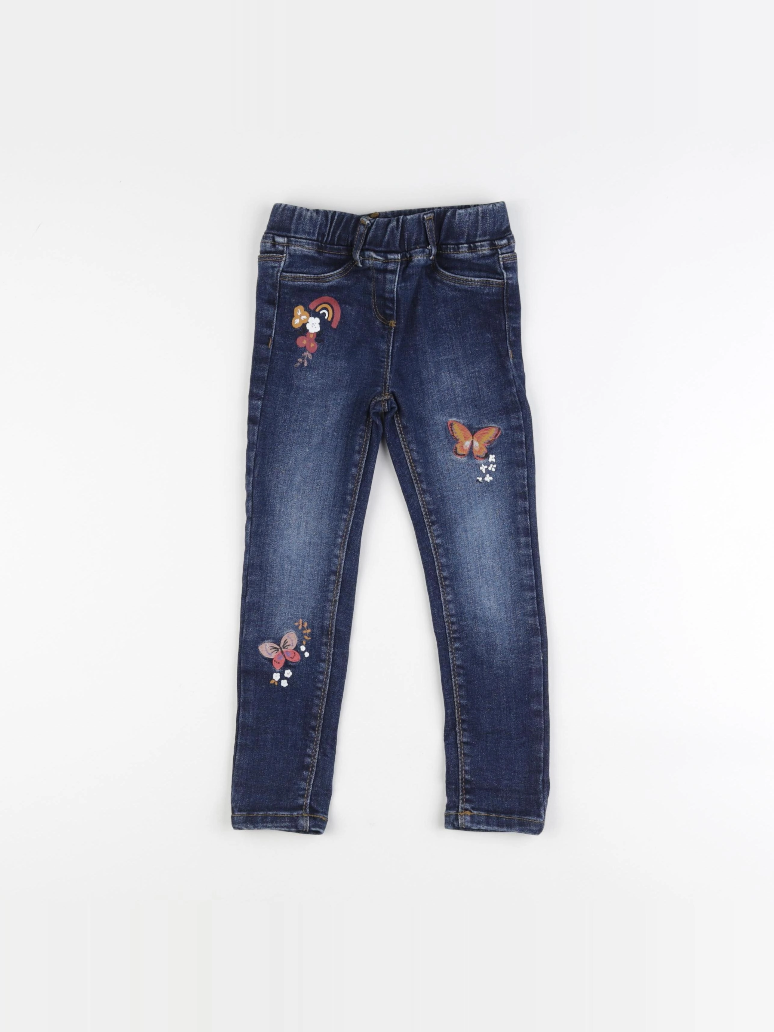 Vertbaudet - jegging bleu - 4 ans