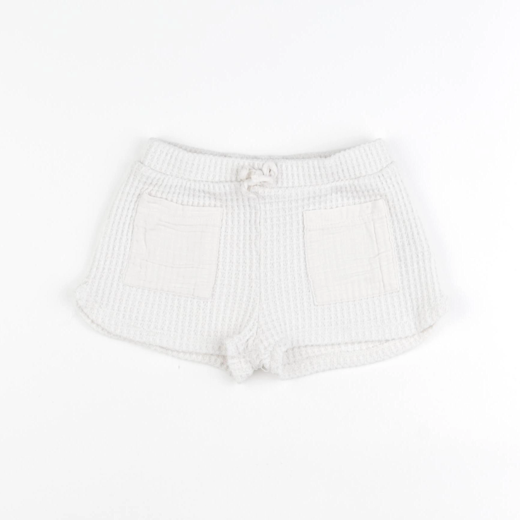 Zara - short beige - 12/18 mois