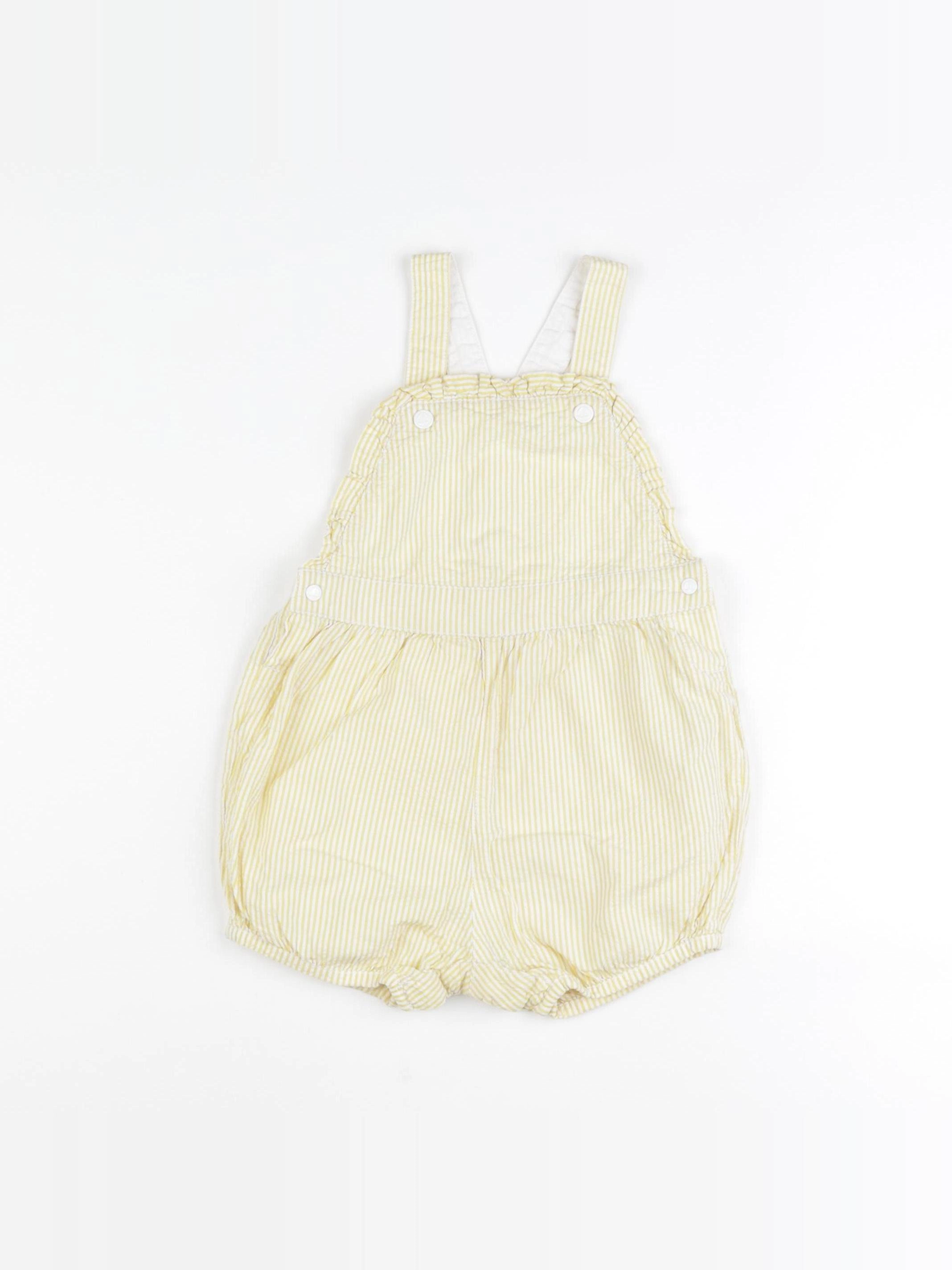 Petit Bateau - salopette jaune - 24 mois