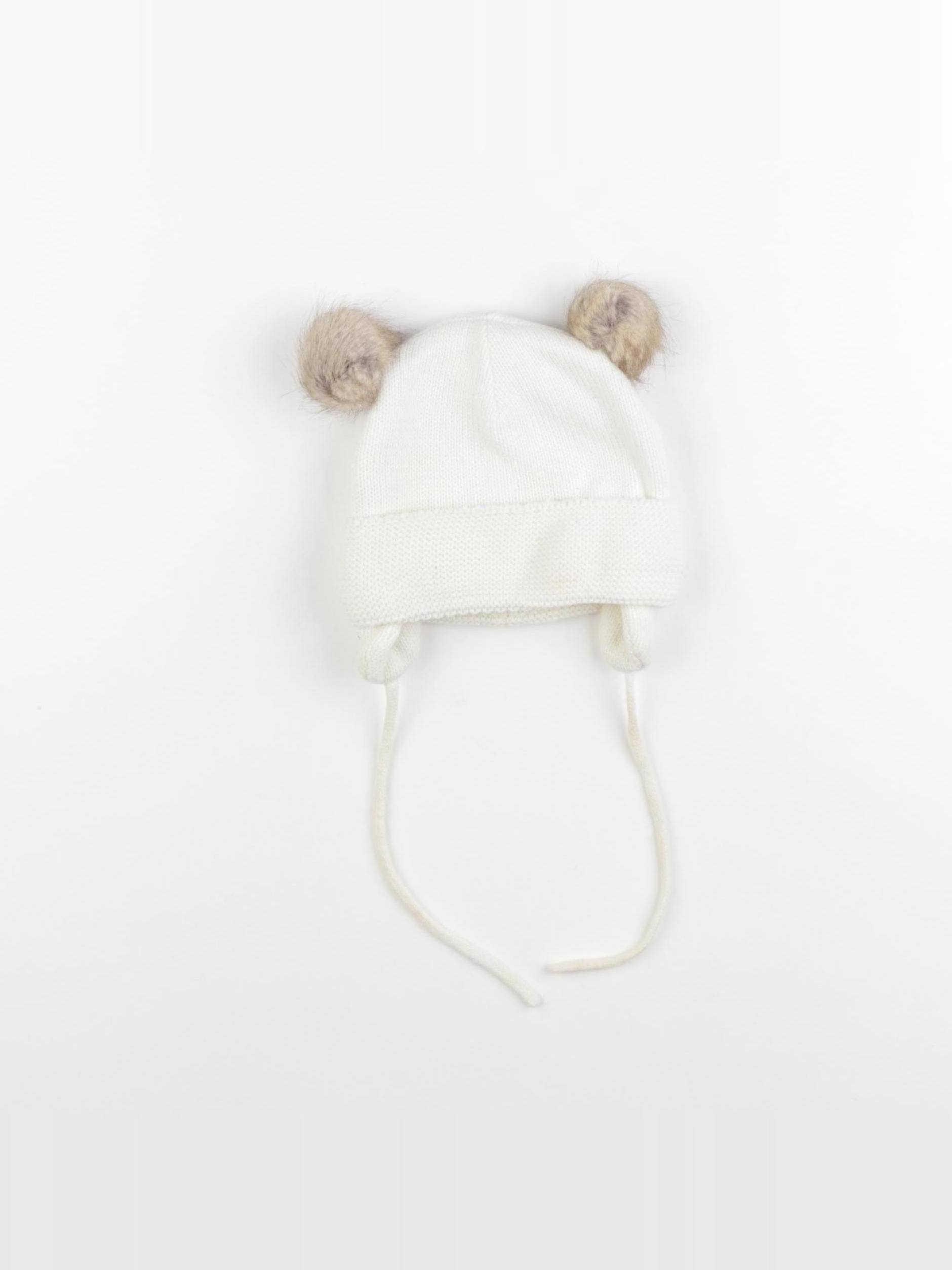 H&M - bonnet beige - 9/12 mois