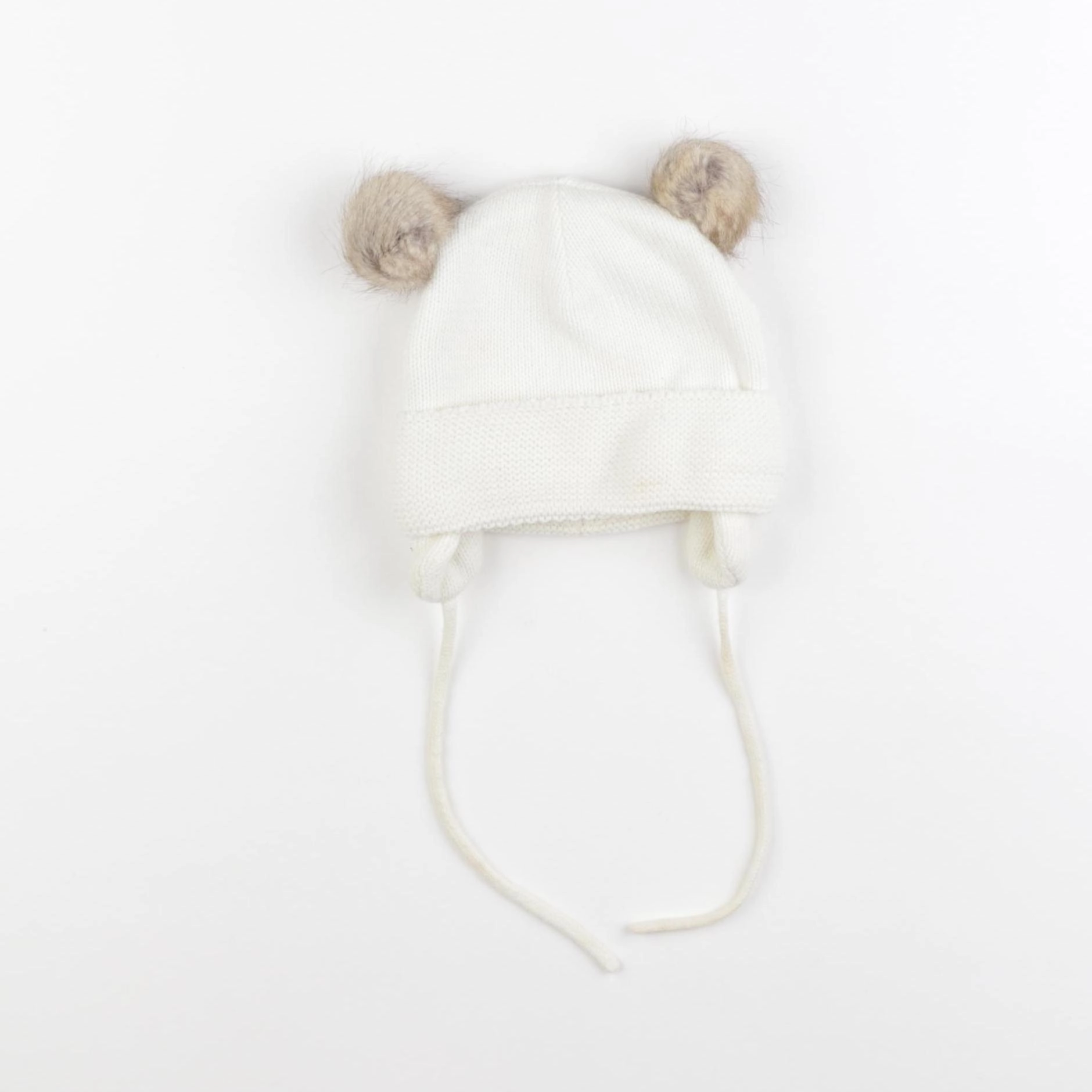 H&M - bonnet beige - 9/12 mois