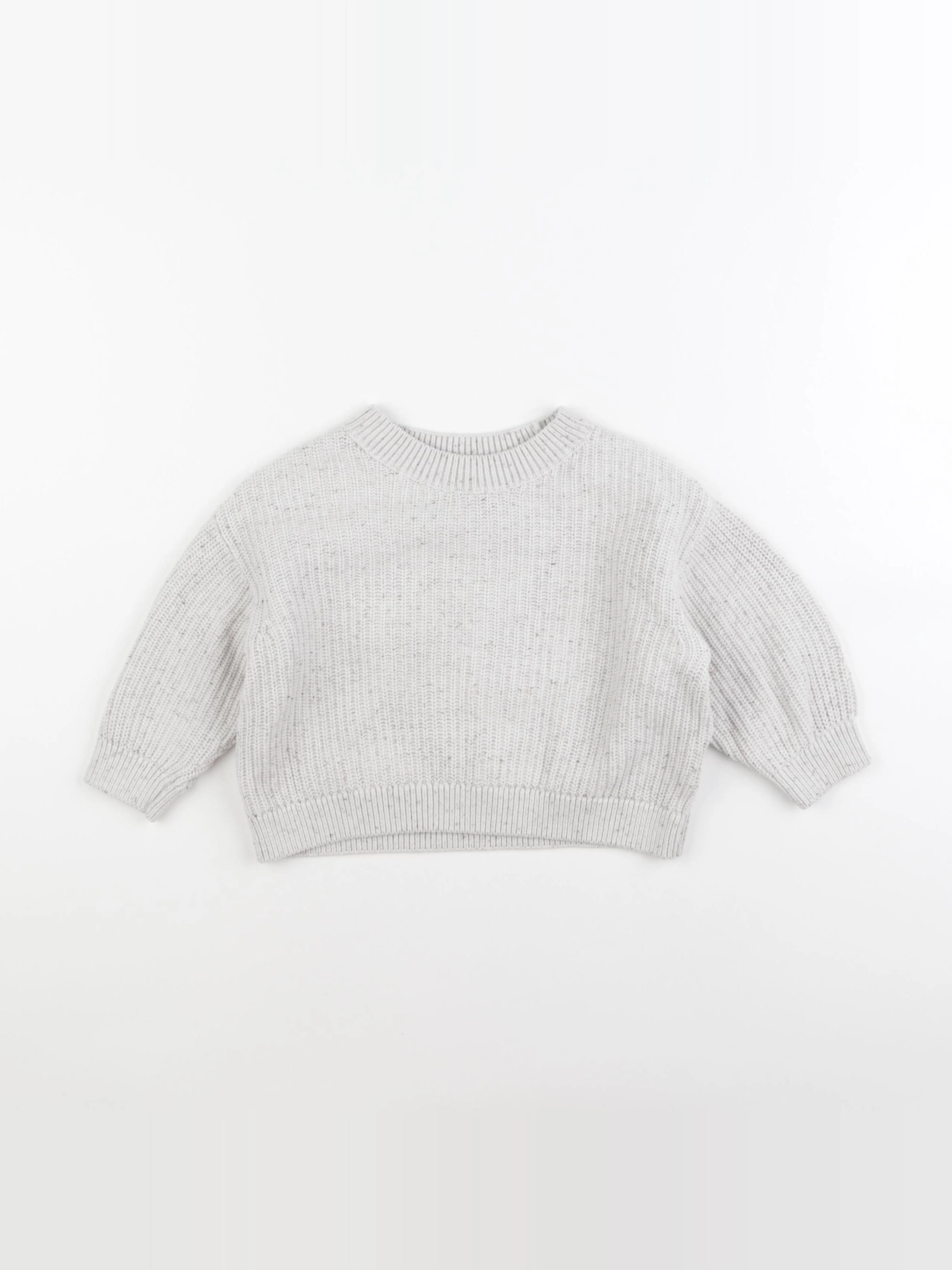 H&M - pull beige - 18/24 mois