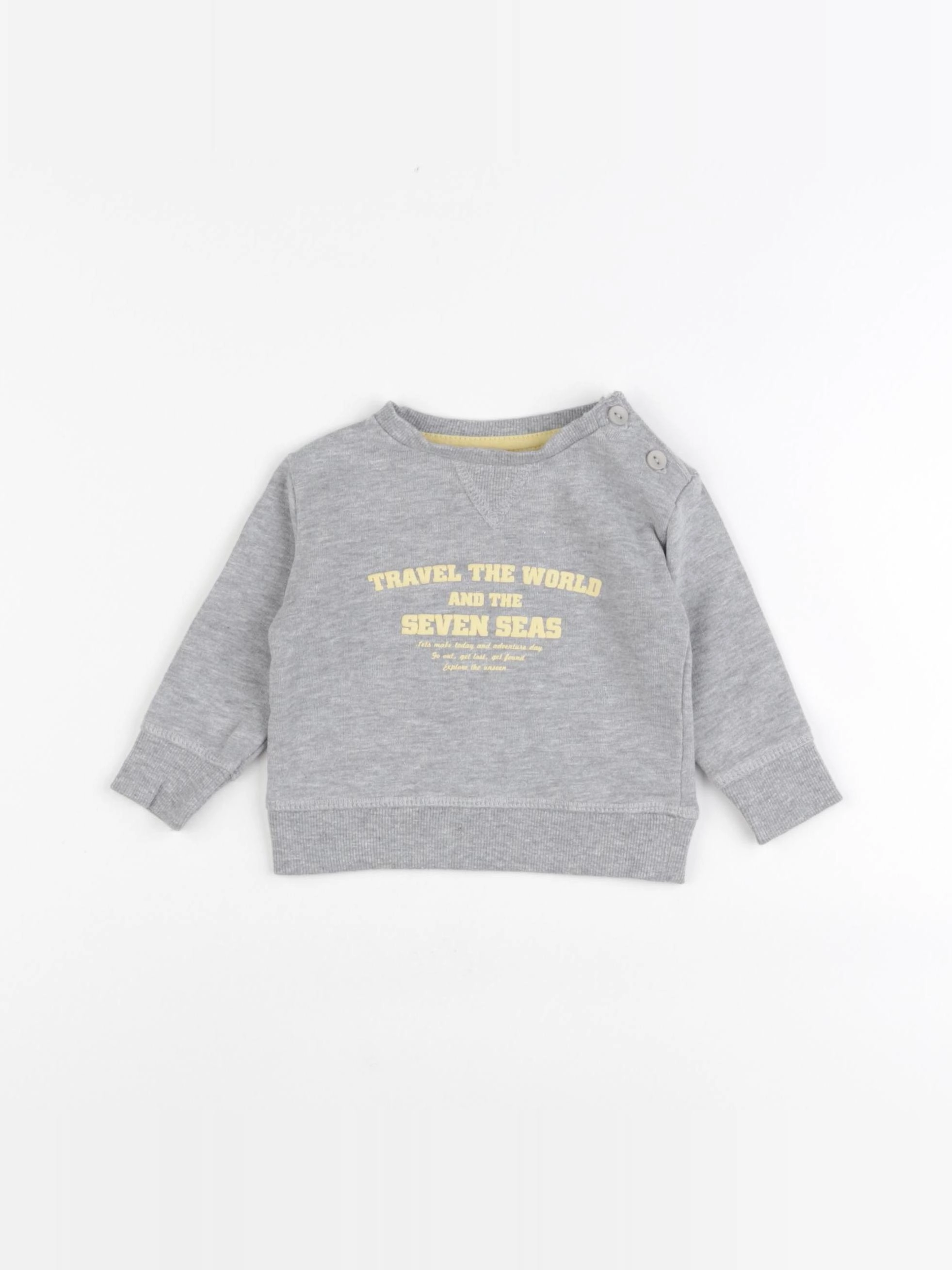 Gocco - sweat gris - 3/6 mois