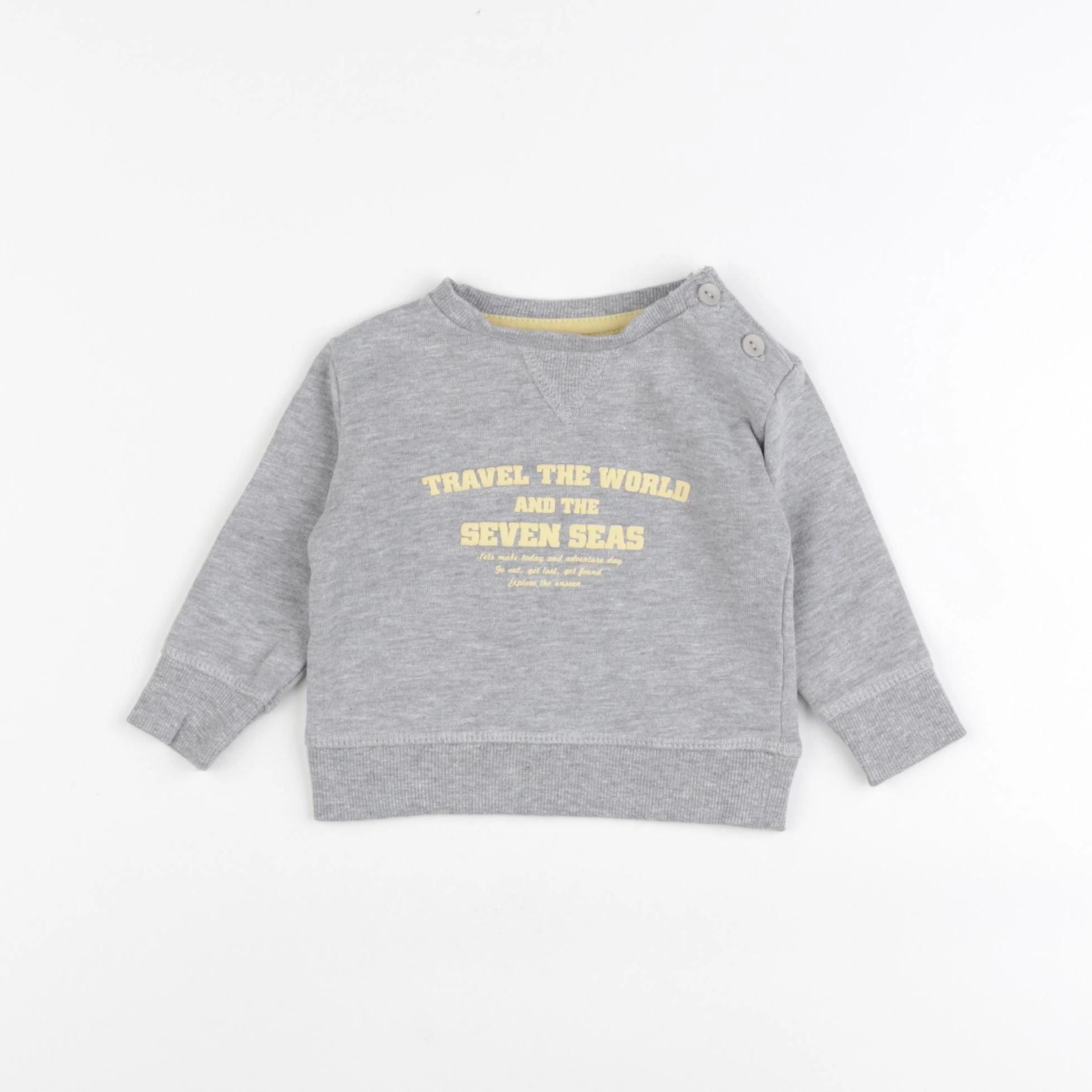 Gocco - sweat gris - 3/6 mois