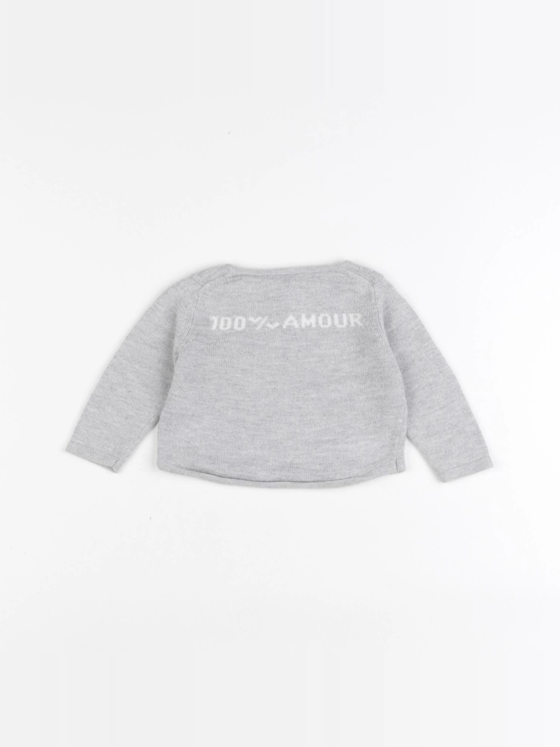 Boutchou - pull gris - 3 mois