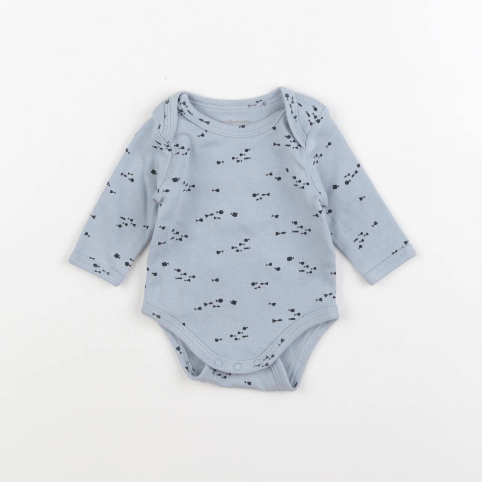 Vertbaudet - body bleu - 1 mois