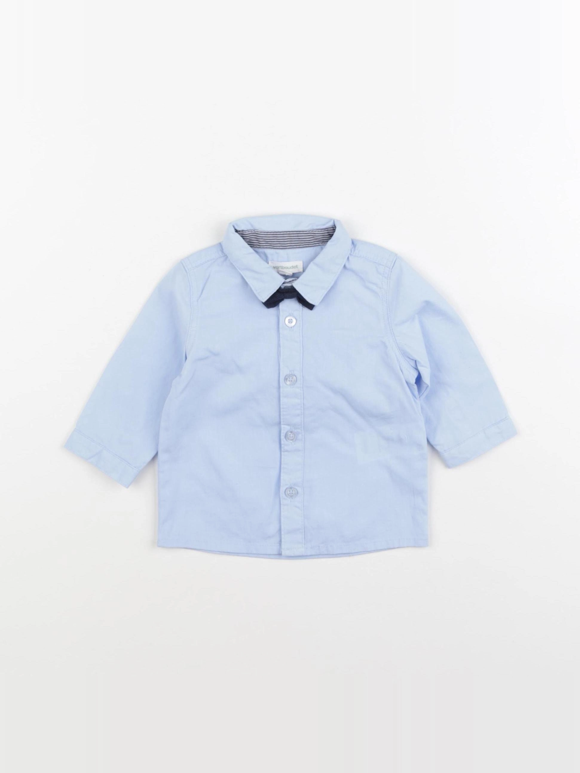 Vertbaudet - chemise bleu - 3 mois