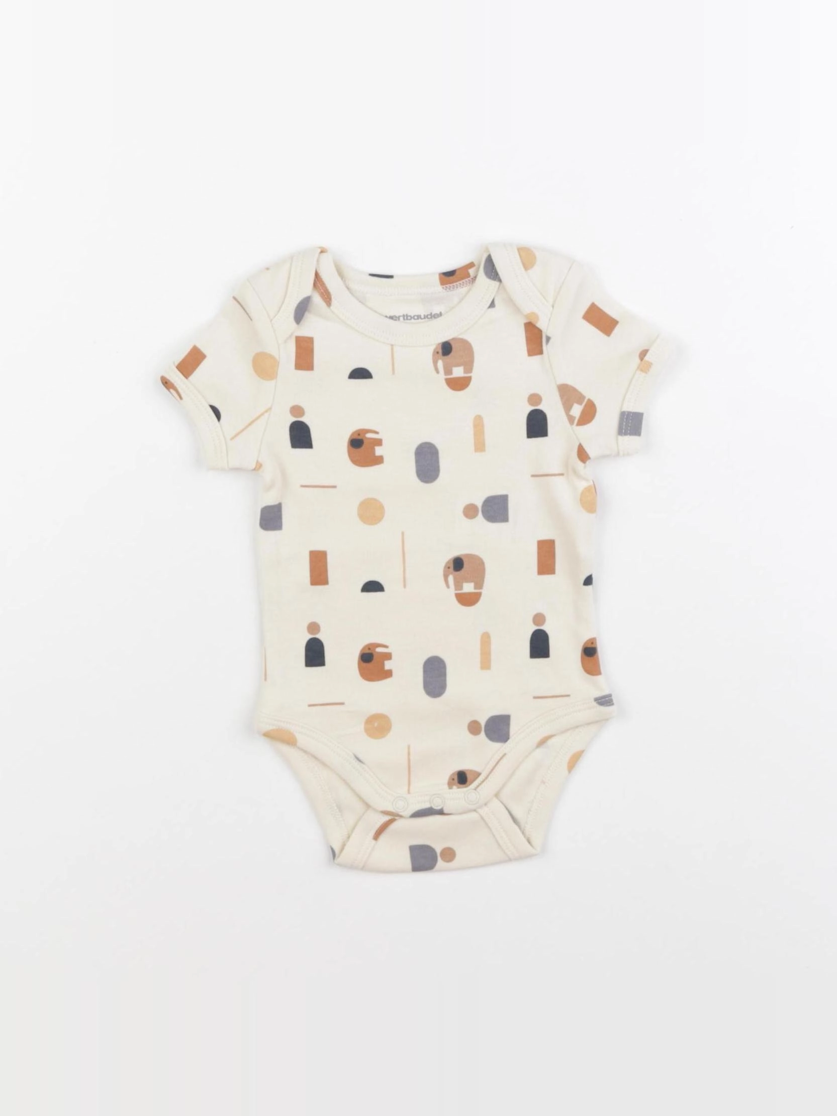 Vertbaudet - body beige - 3 mois