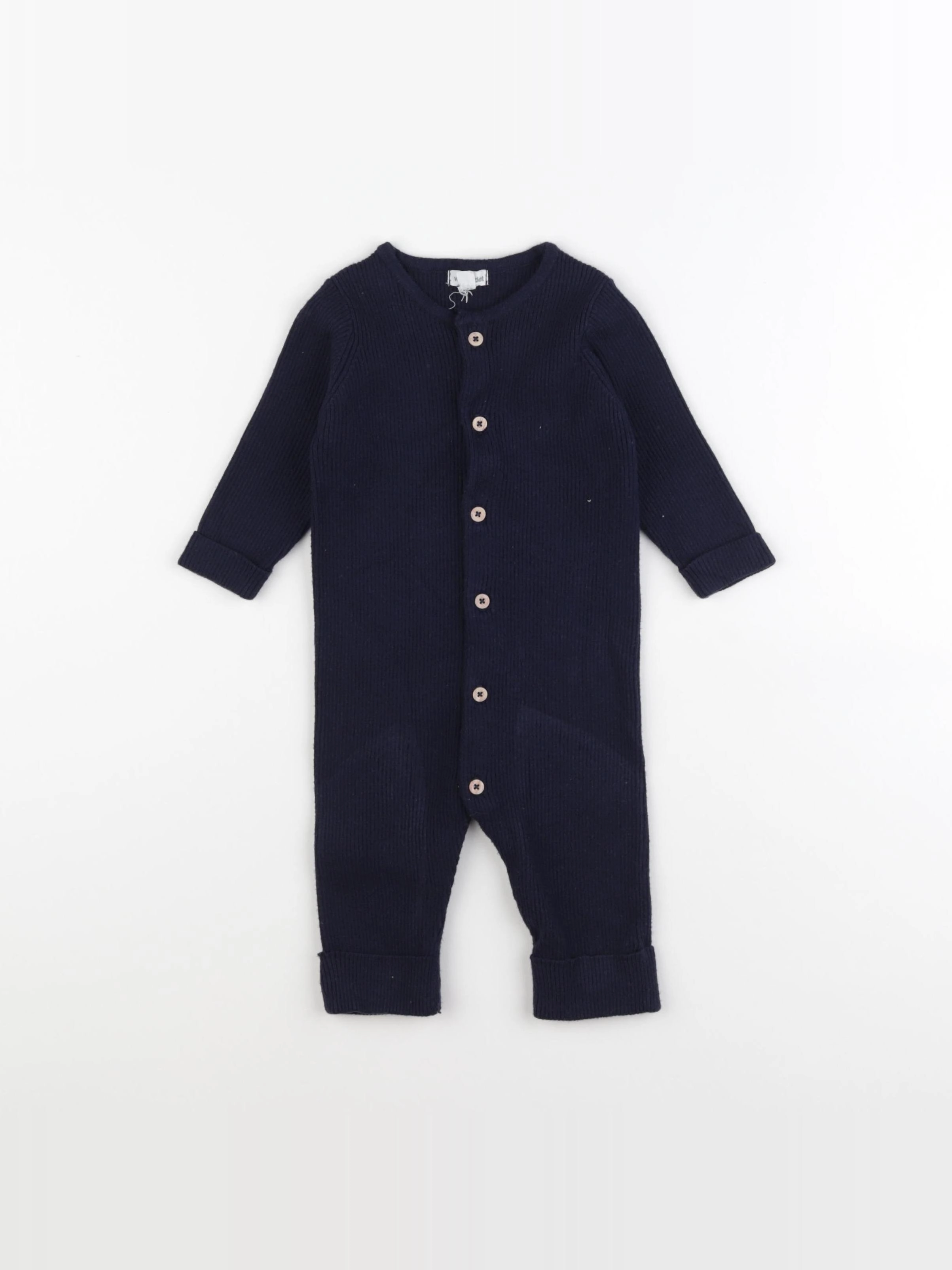 Vertbaudet - combinaison bleu - 9 mois