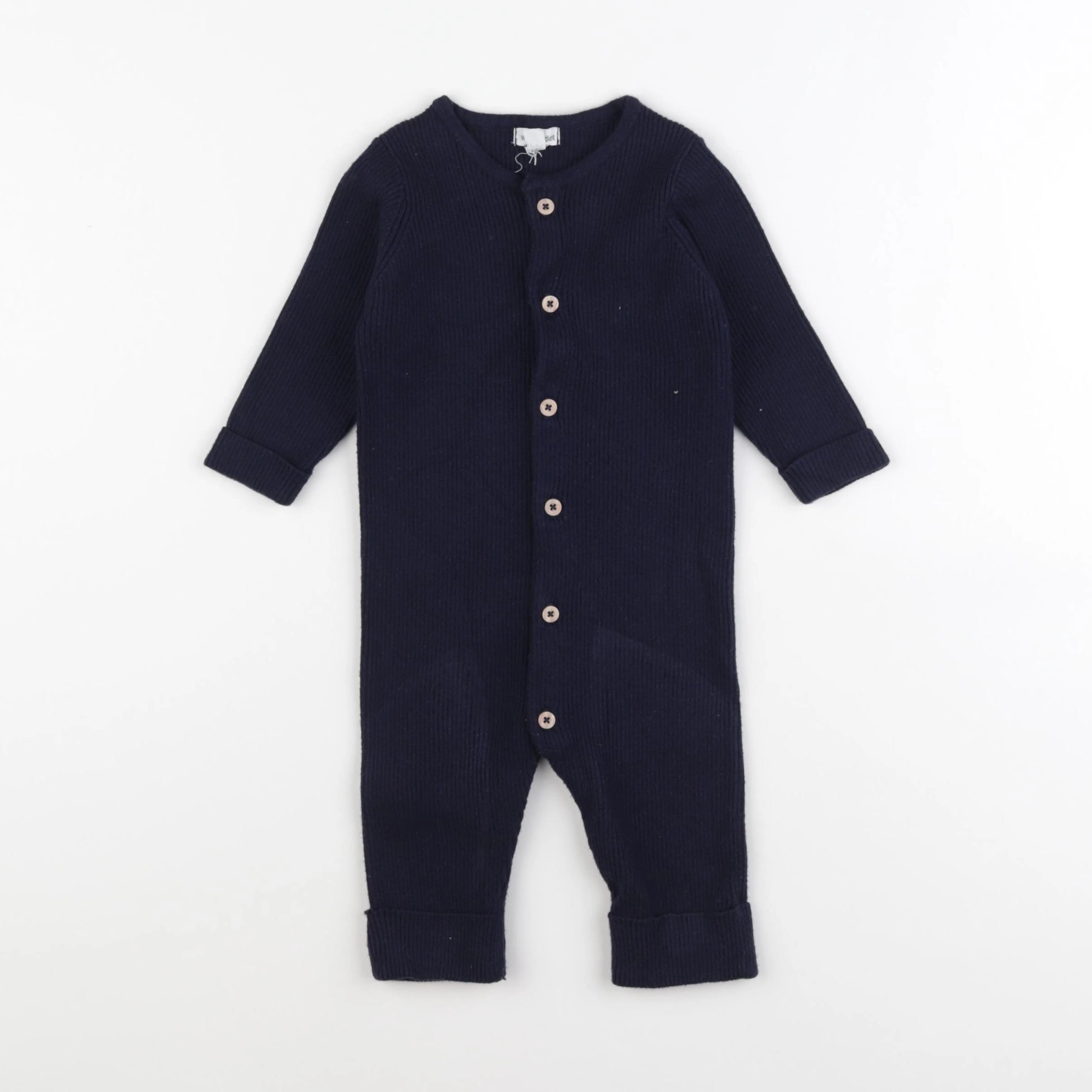 Vertbaudet - combinaison bleu - 9 mois