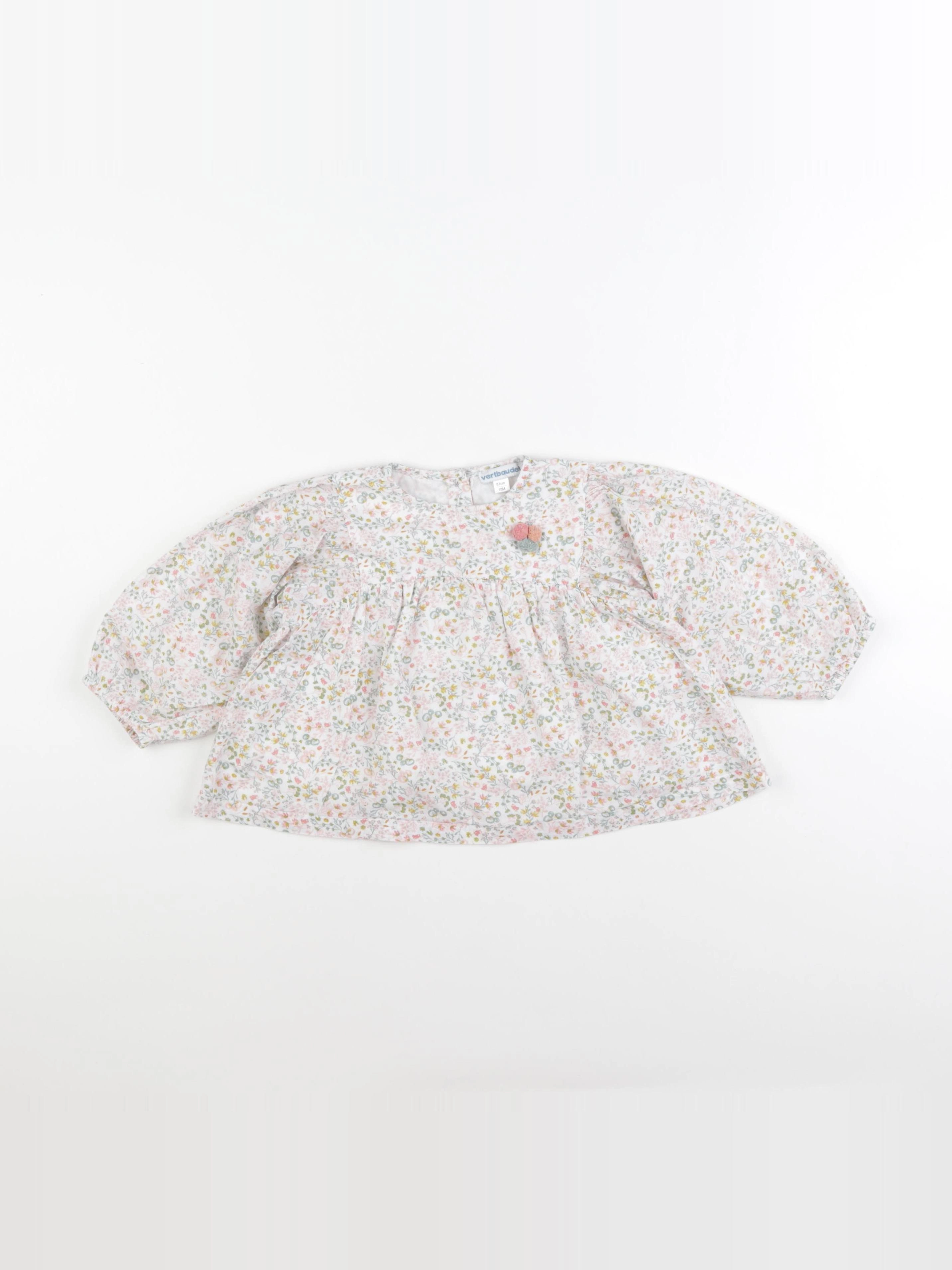 Vertbaudet - blouse blanc - 18 mois
