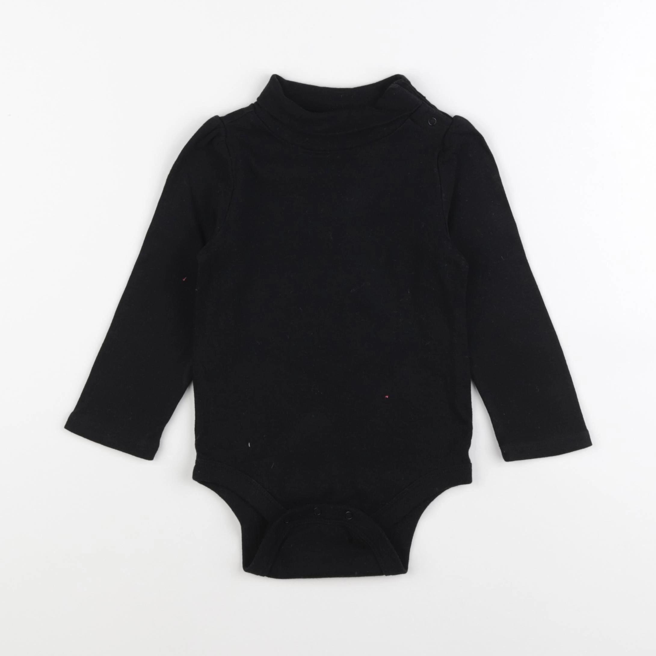 GAP - body à col noir - 18/24 mois