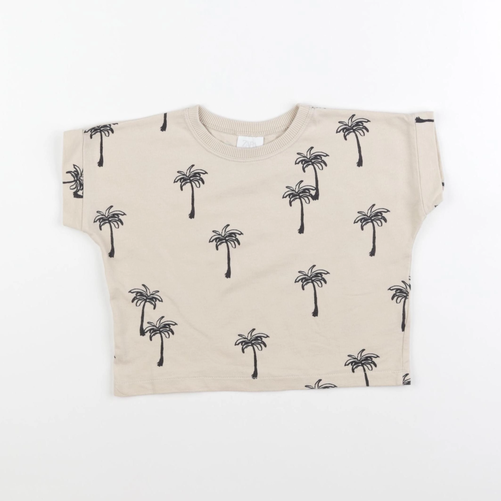 Zara - tee-shirt beige - 12/18 mois