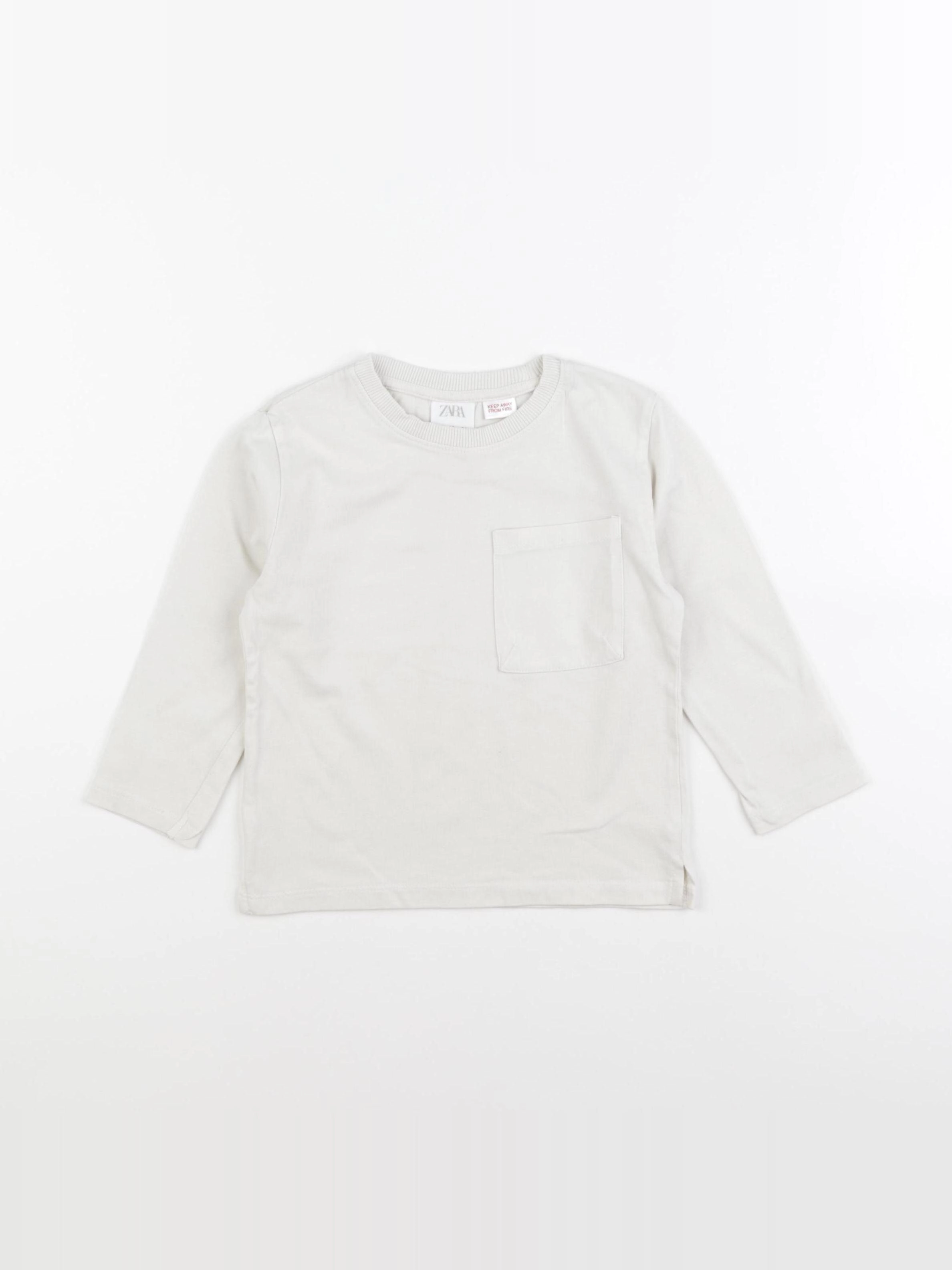Zara - tee-shirt beige - 18/24 mois