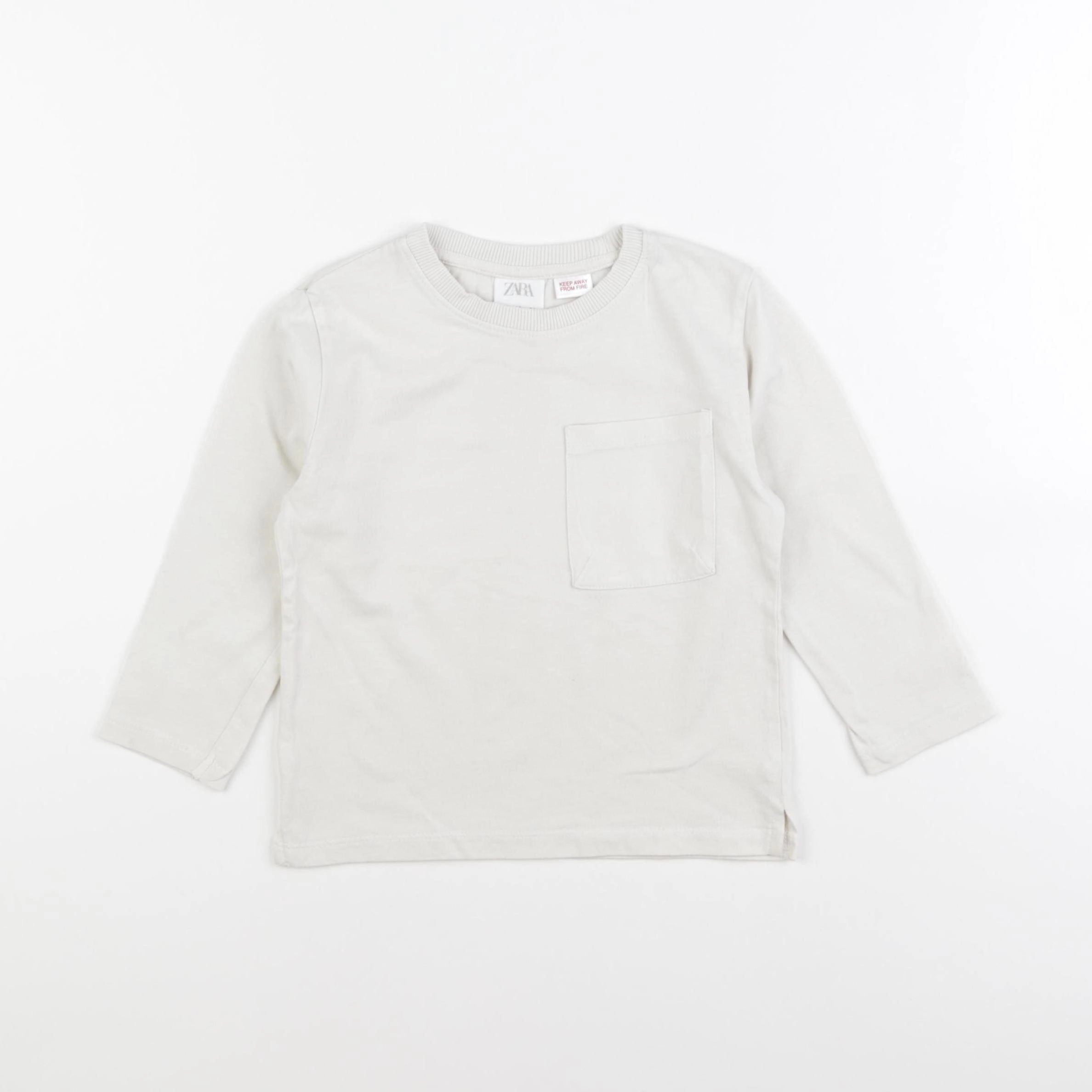 Zara - tee-shirt beige - 18/24 mois