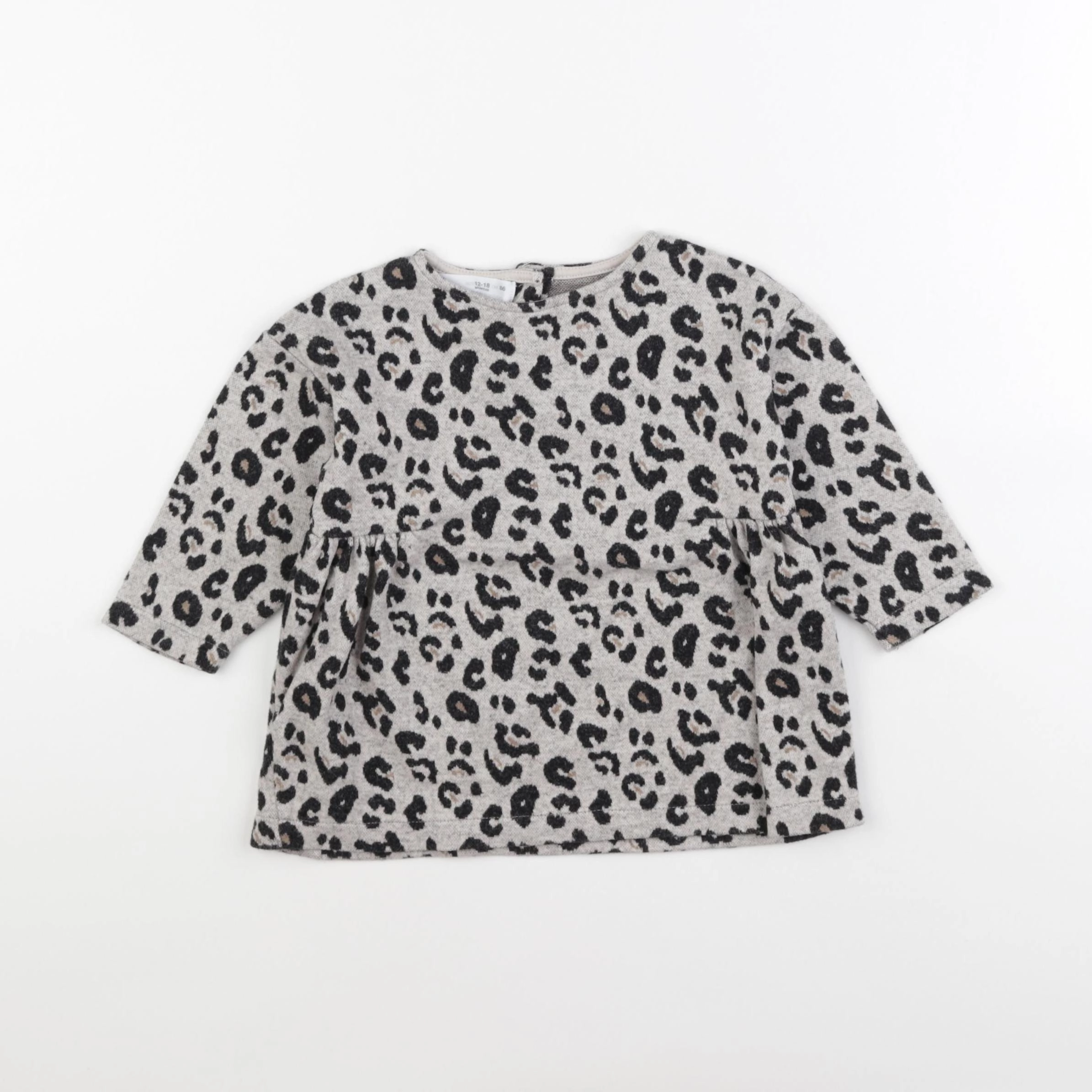Zara - robe gris - 12/18 mois