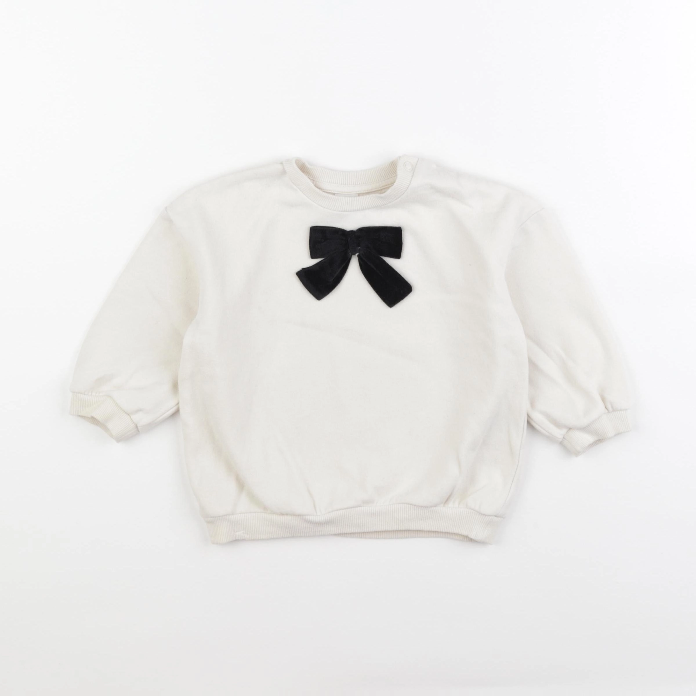 H&M - sweat beige - 12/18 mois