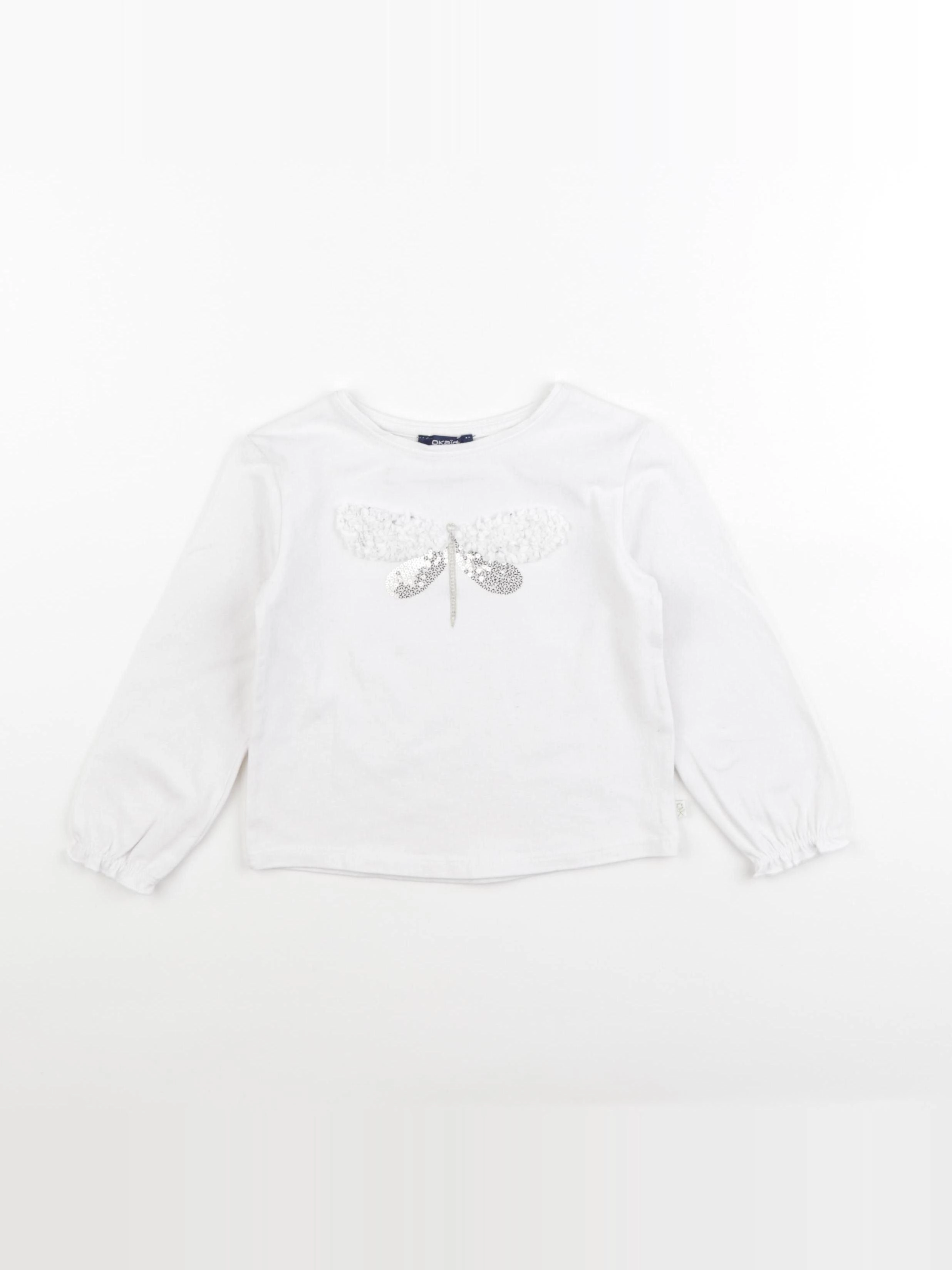 Okaidi - tee-shirt blanc - 3 ans