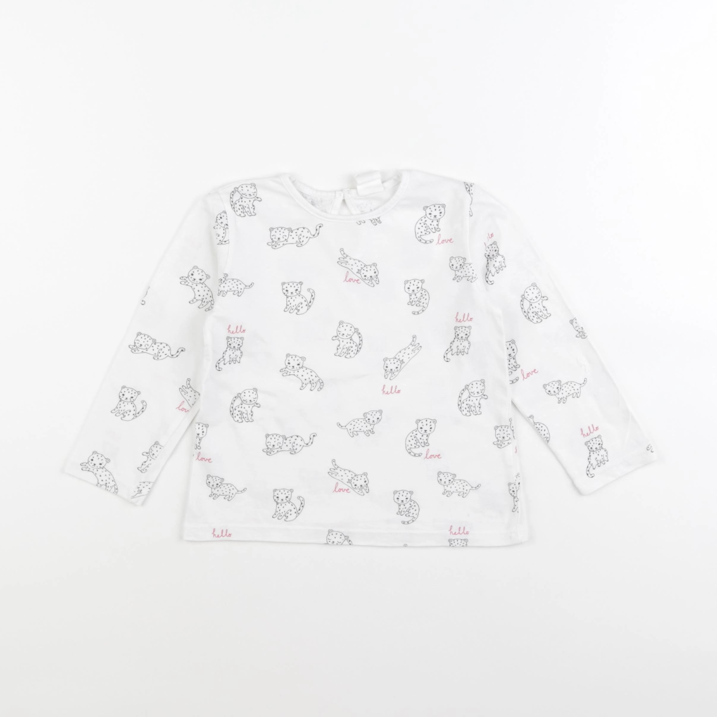 H&M - tee-shirt blanc - 12/18 mois
