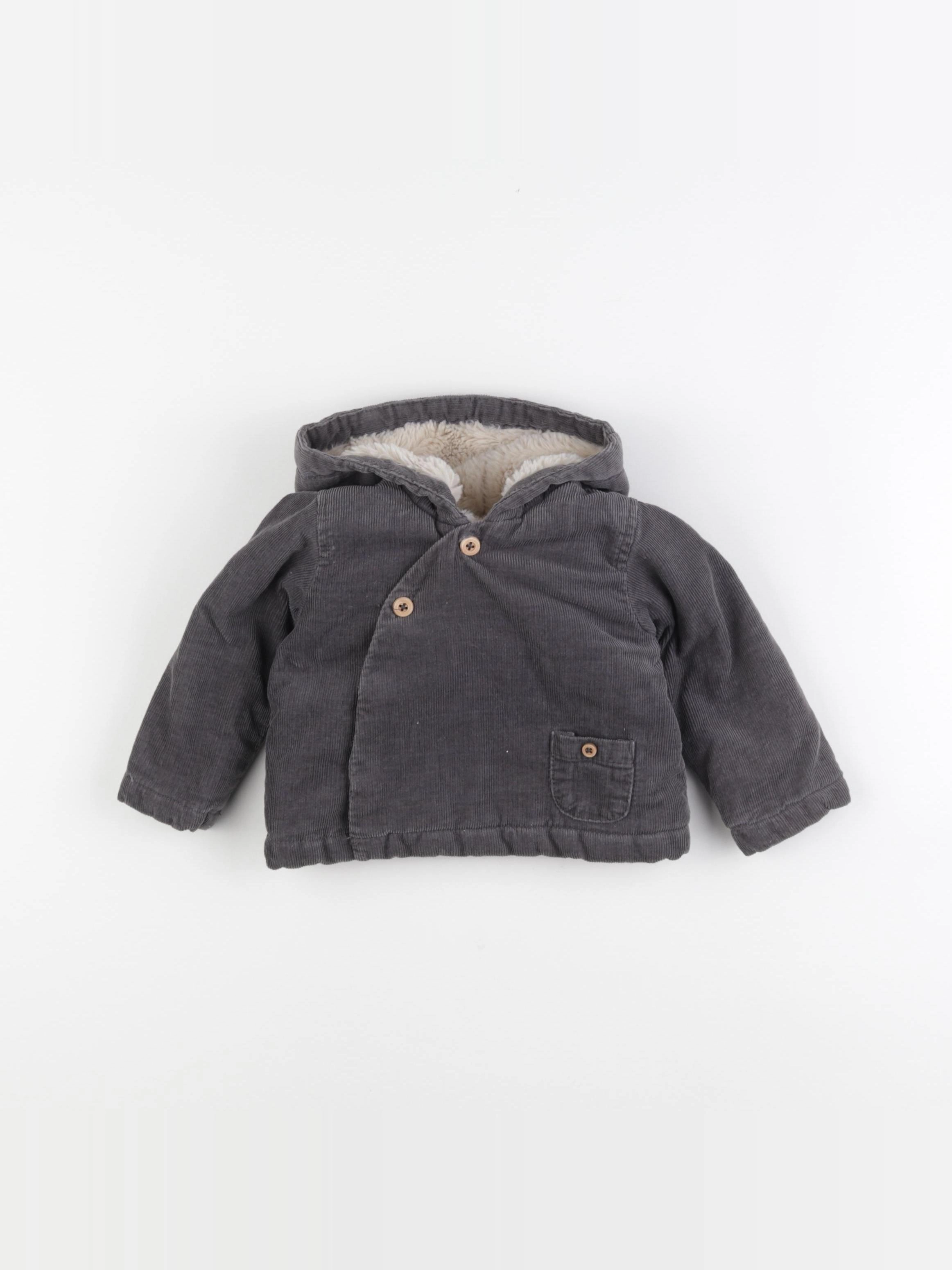 Zara - veste gris - 6/9 mois