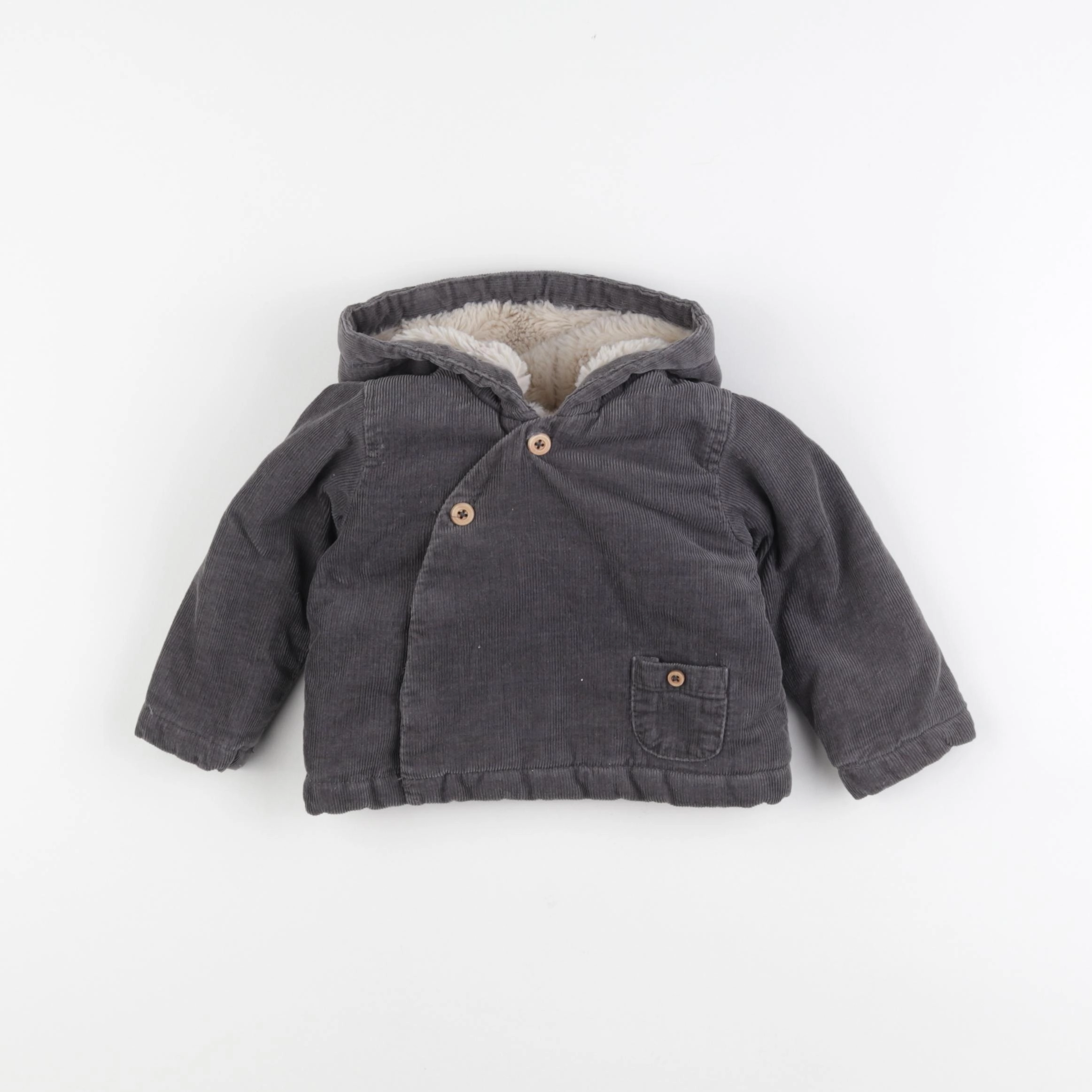 Zara - veste gris - 6/9 mois