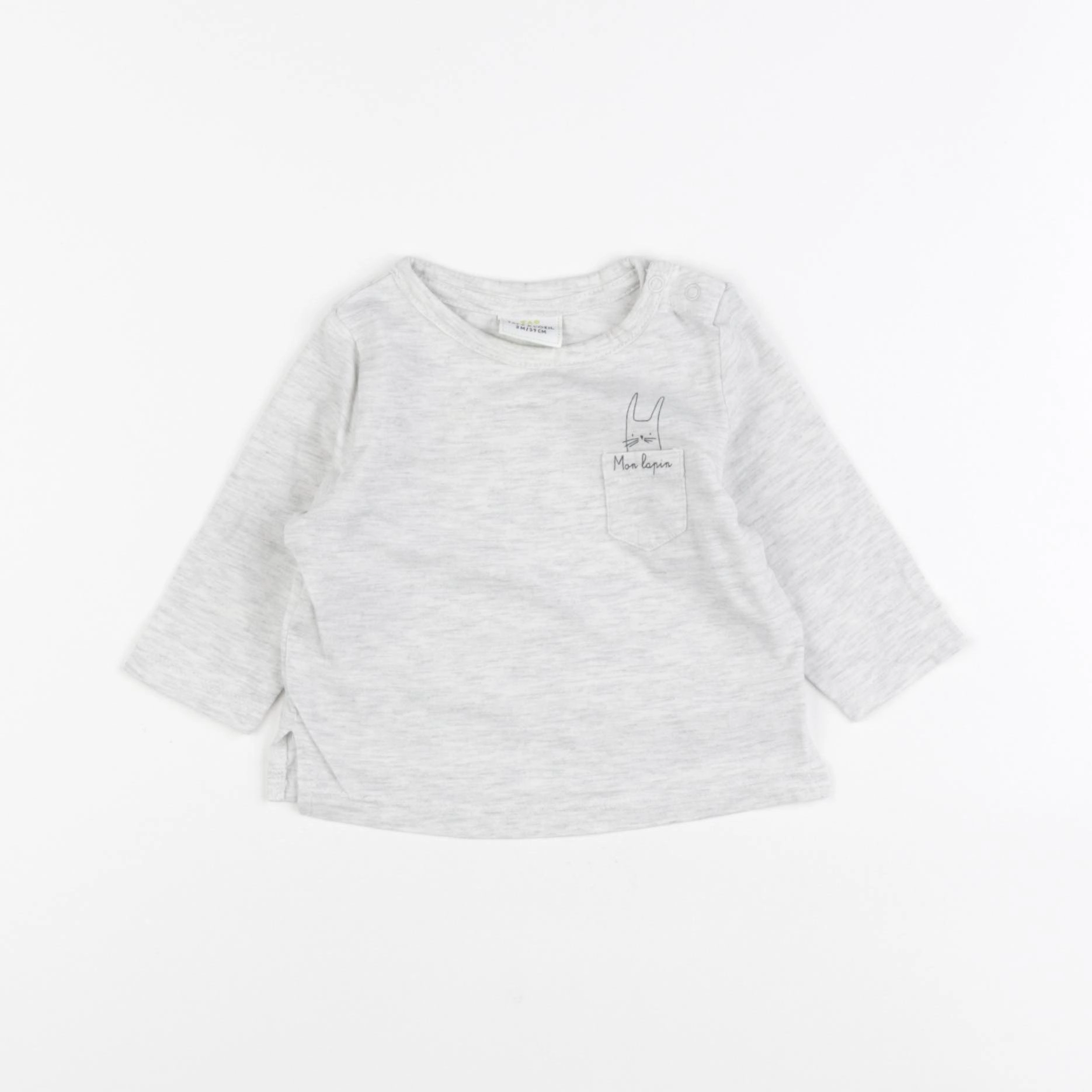 Tape à l'oeil - tee-shirt gris - 3 mois