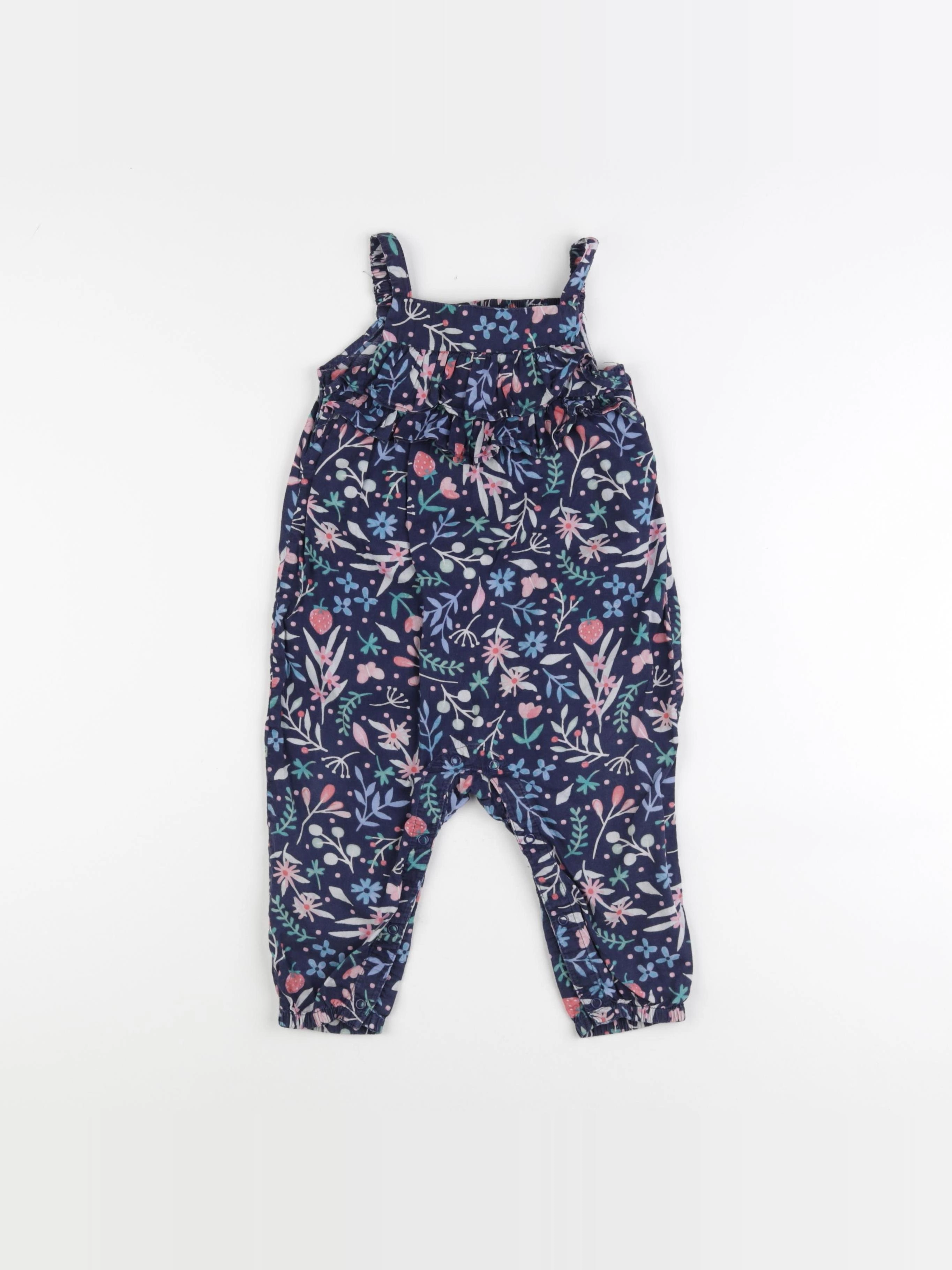 H&M - combinaison bleu - 9/12 mois