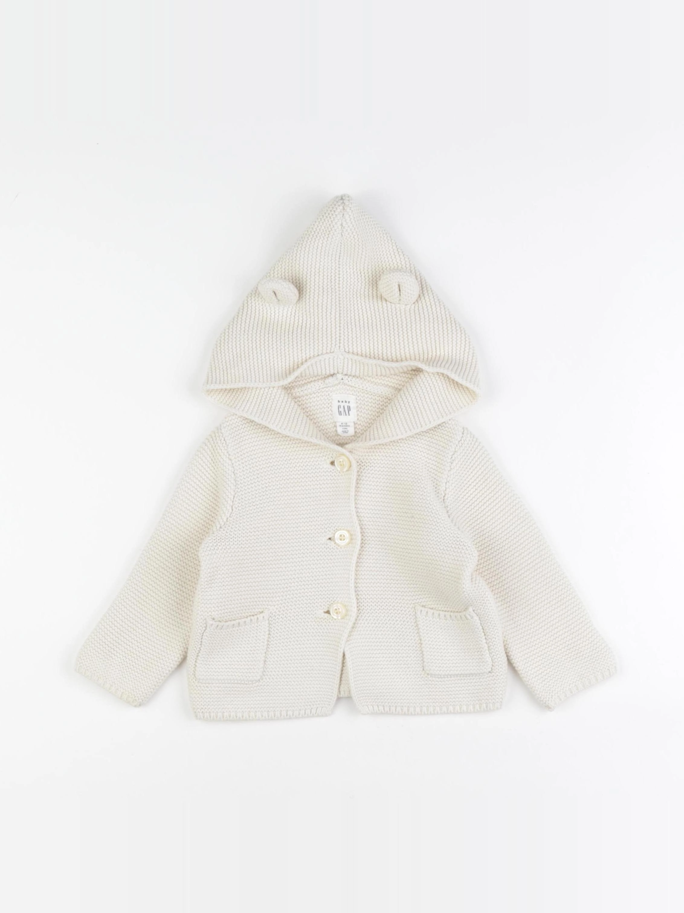 GAP - gilet beige - 6/9 mois