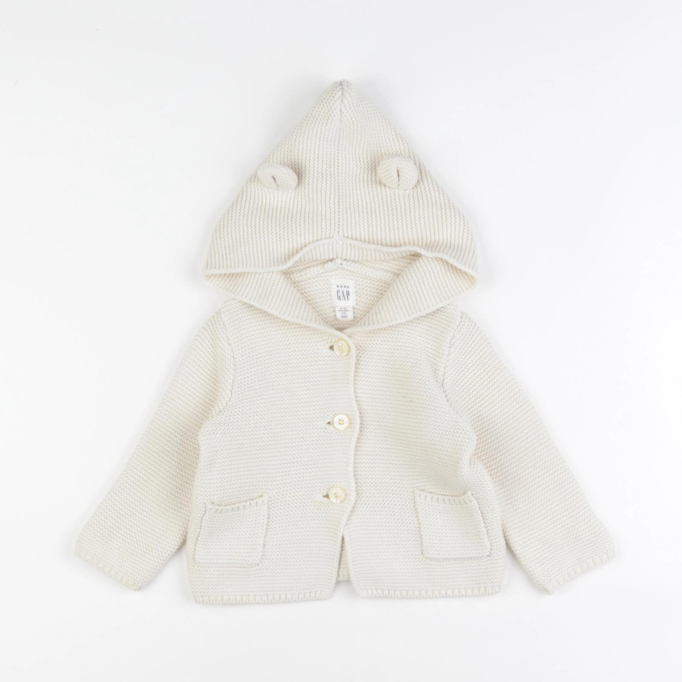 GAP - gilet beige - 6/9 mois