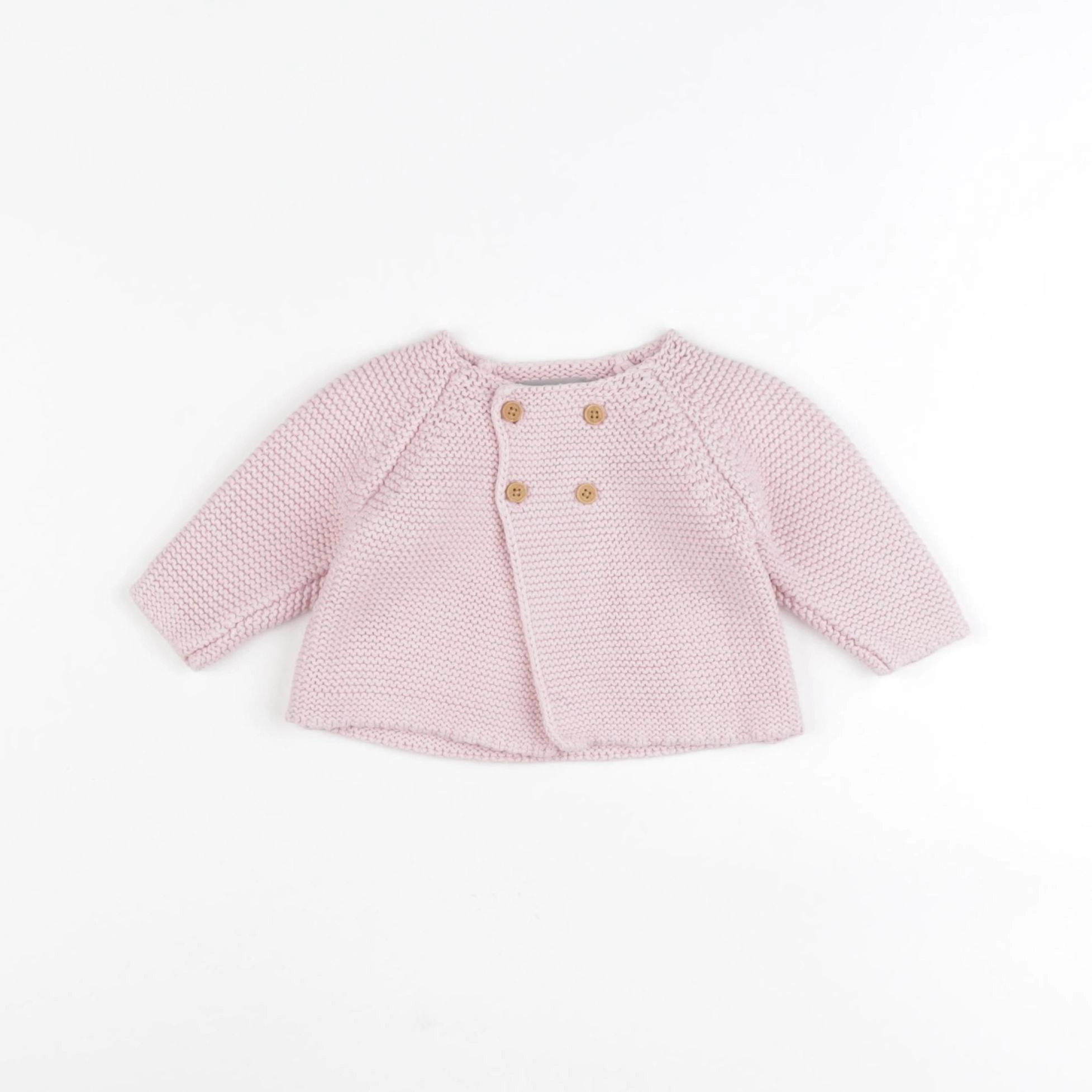 Boutchou - gilet rose - 1 mois