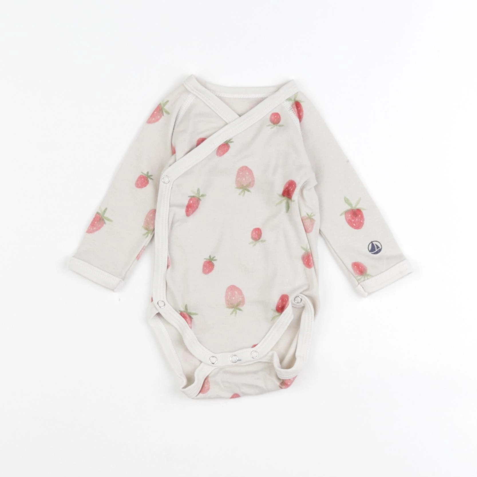 Petit Bateau - body beige - 1 mois