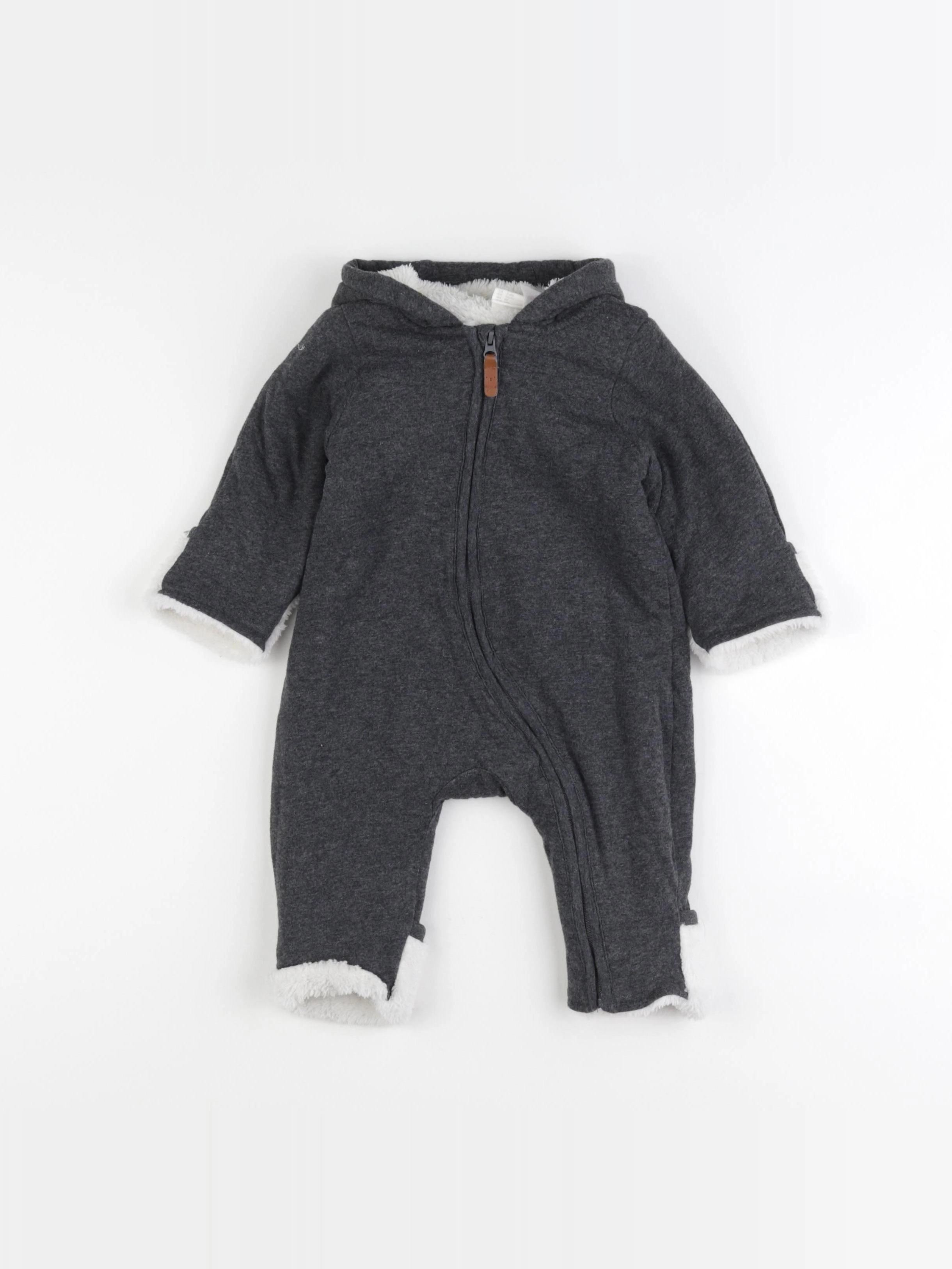 H&M - combinaison doublé gris - 3 mois